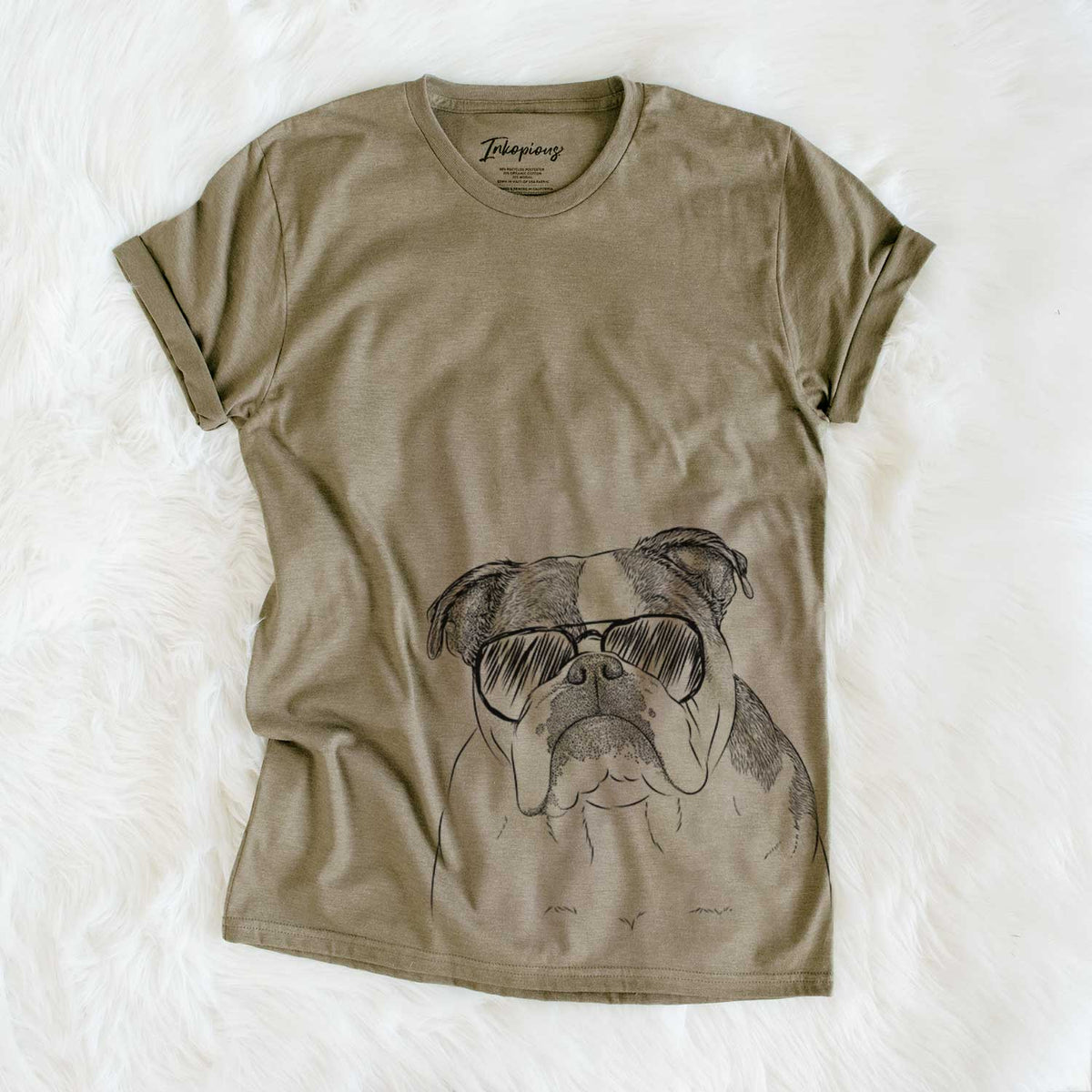 Aviator Jack the English Bulldog - Unisex Crewneck