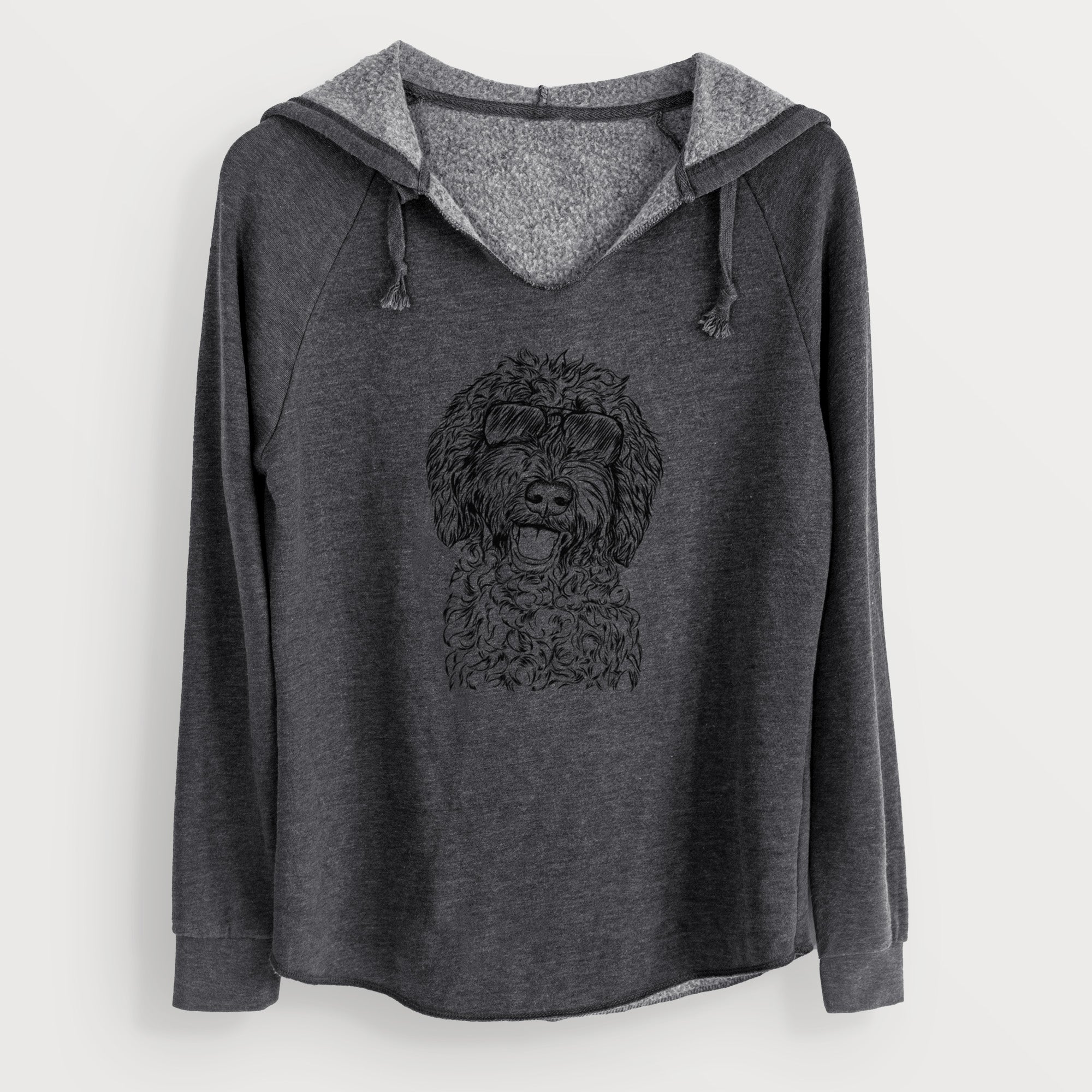 Aviator Jack the Chocolate Labradoodle - Cali Wave Hooded Sweatshirt