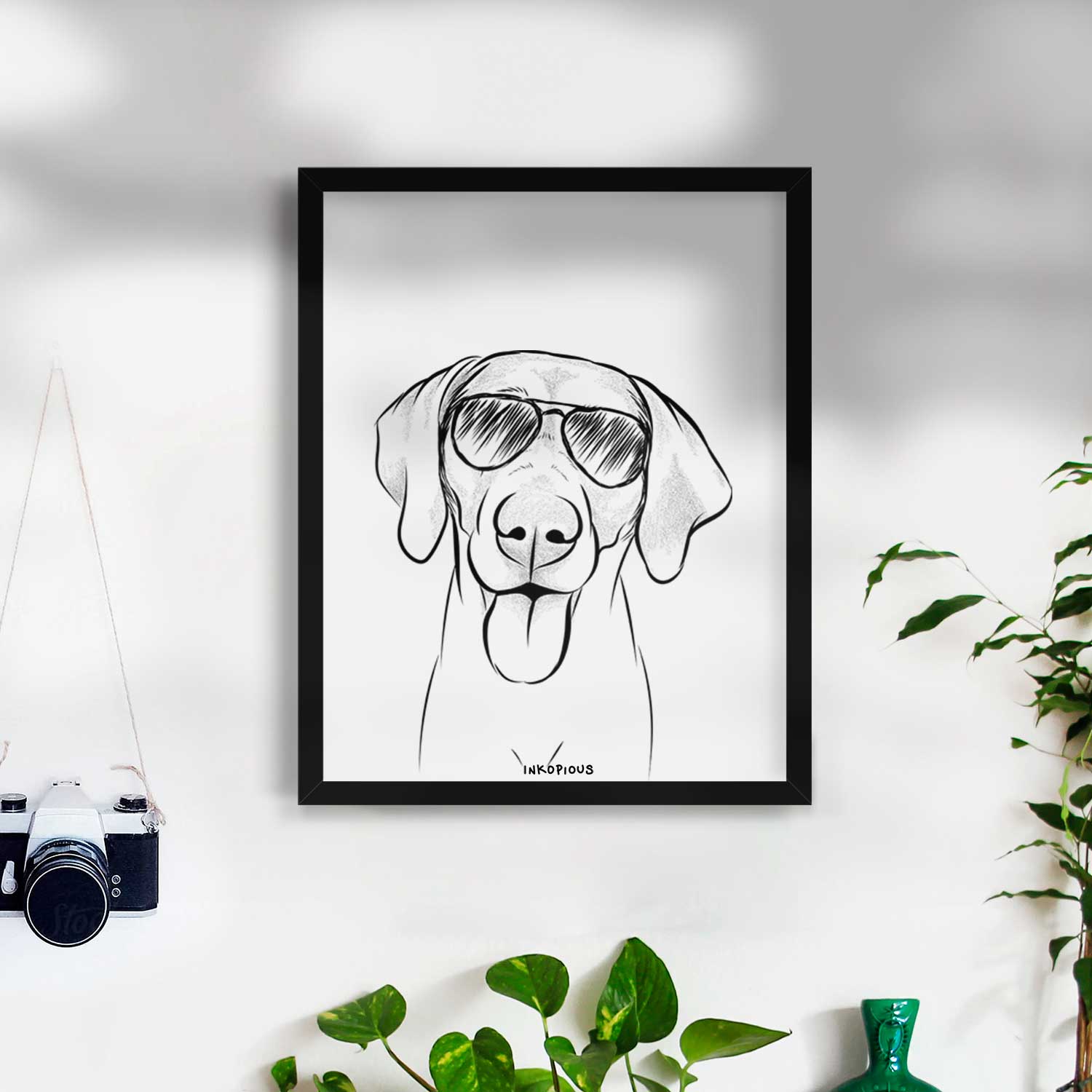 Jackson the Weimaraner Art Print