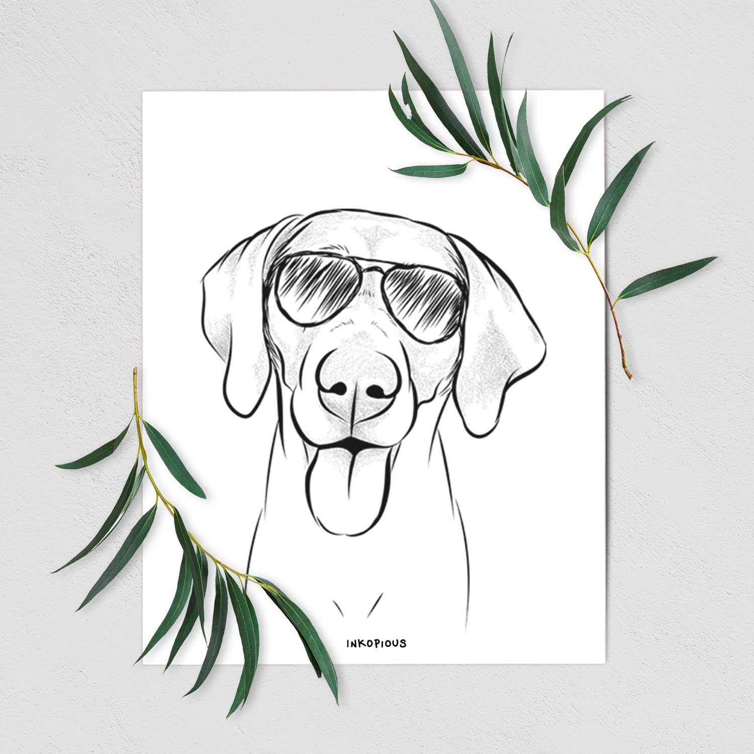 Jackson the Weimaraner Art Print