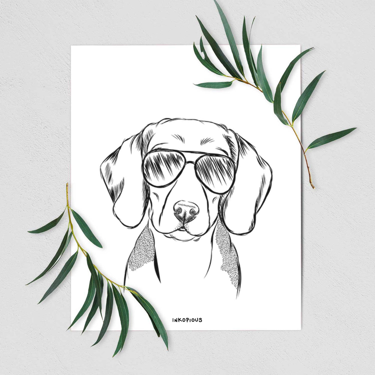 Jake the Beagle Art Print