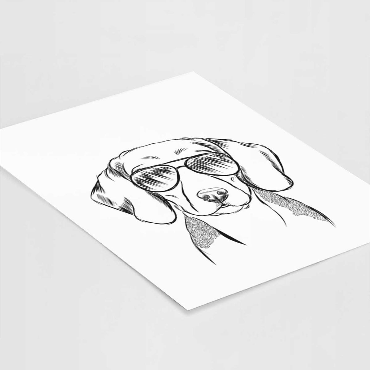 Jake the Beagle Art Print