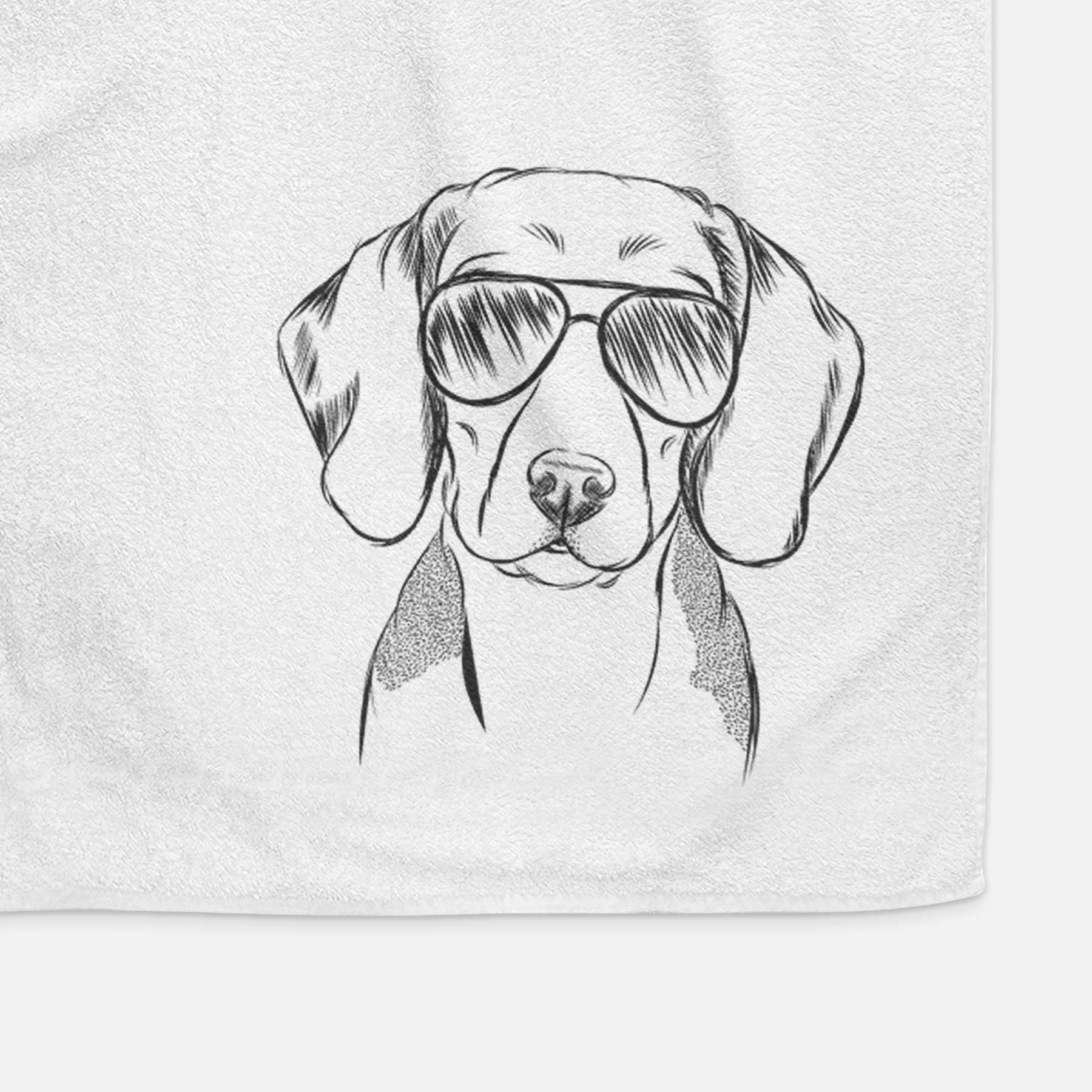 Jake the Beagle Decorative Hand Towel