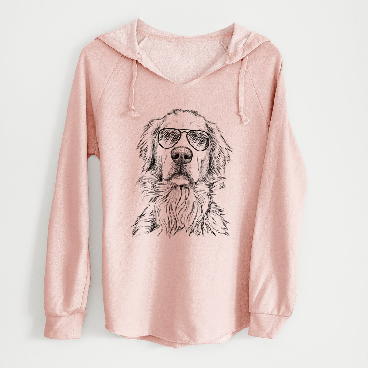 Aviator Jake aroni the Golden Retriever - Cali Wave Hooded Sweatshirt