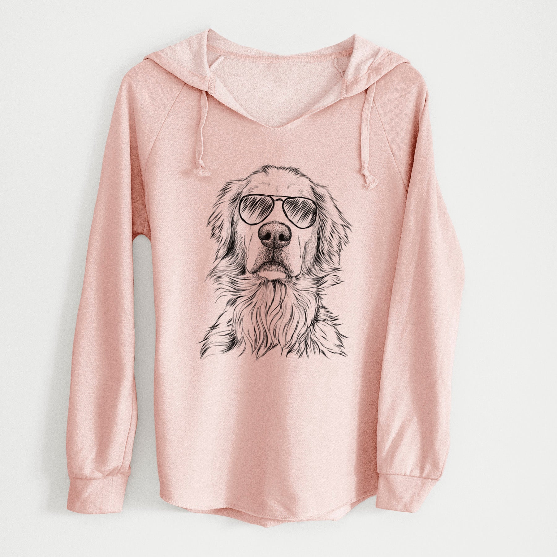 Aviator Jake aroni the Golden Retriever - Cali Wave Hooded Sweatshirt