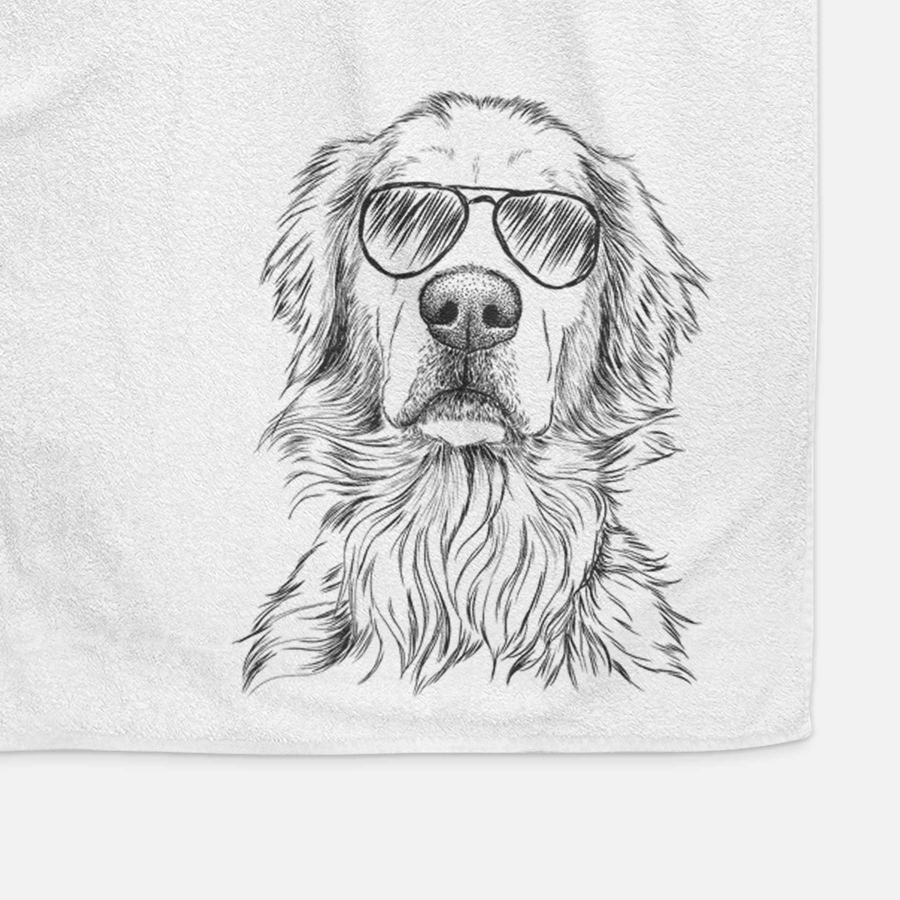 Jake aroni the Golden Retriever Decorative Hand Towel