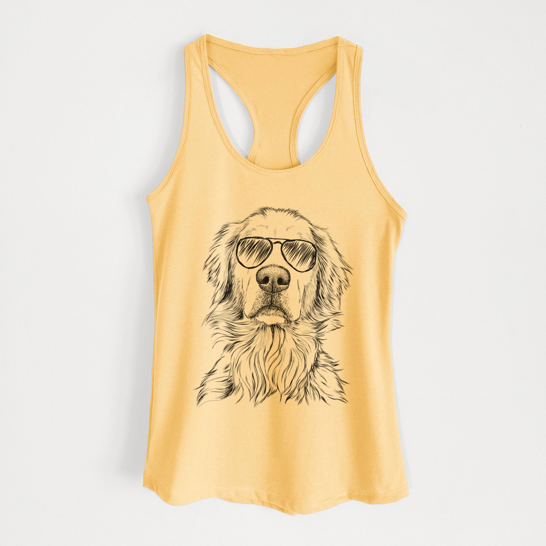 Jake aroni the Golden Retriever - Women's Racerback Tanktop