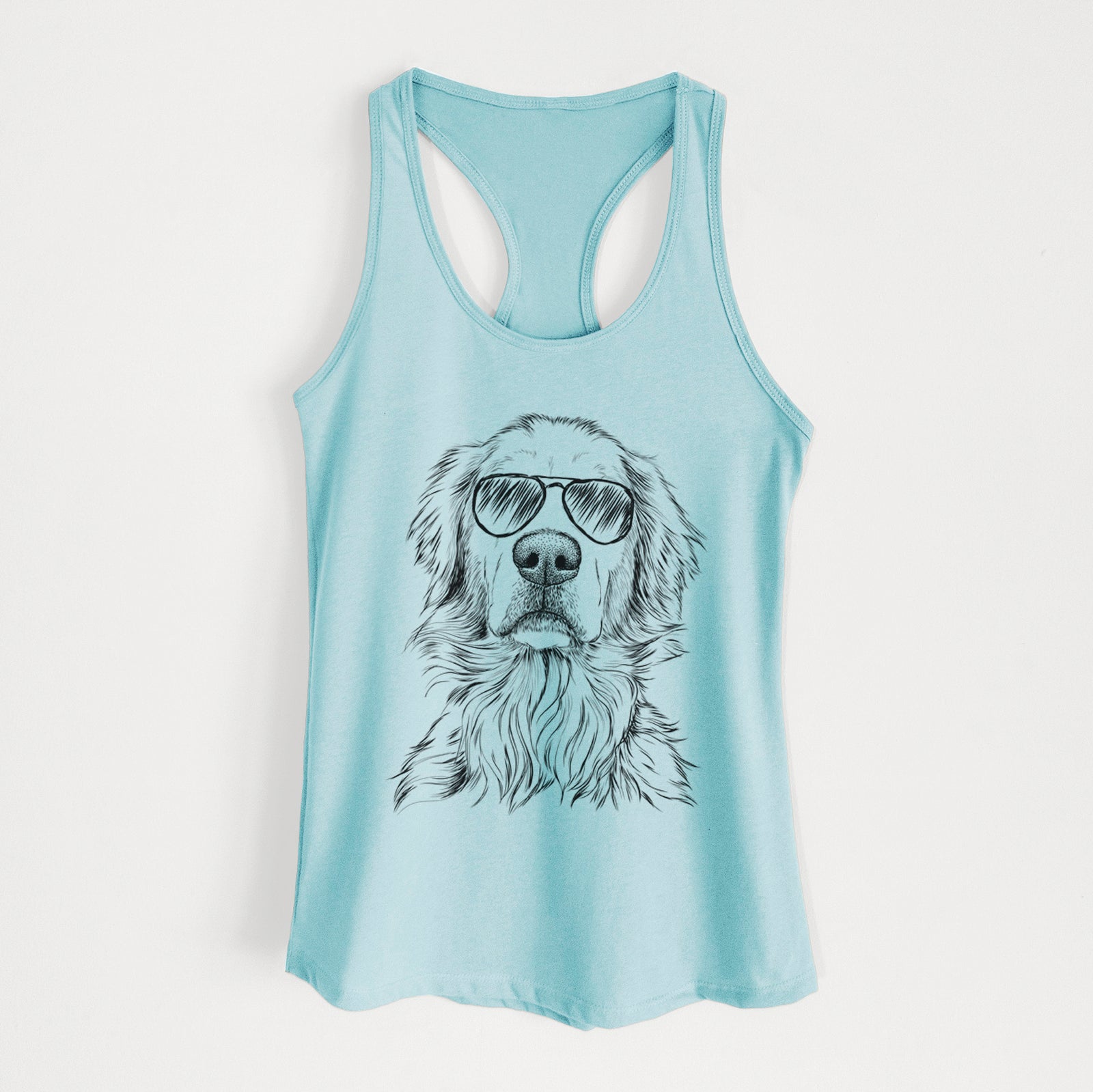 Jake aroni the Golden Retriever - Women's Racerback Tanktop