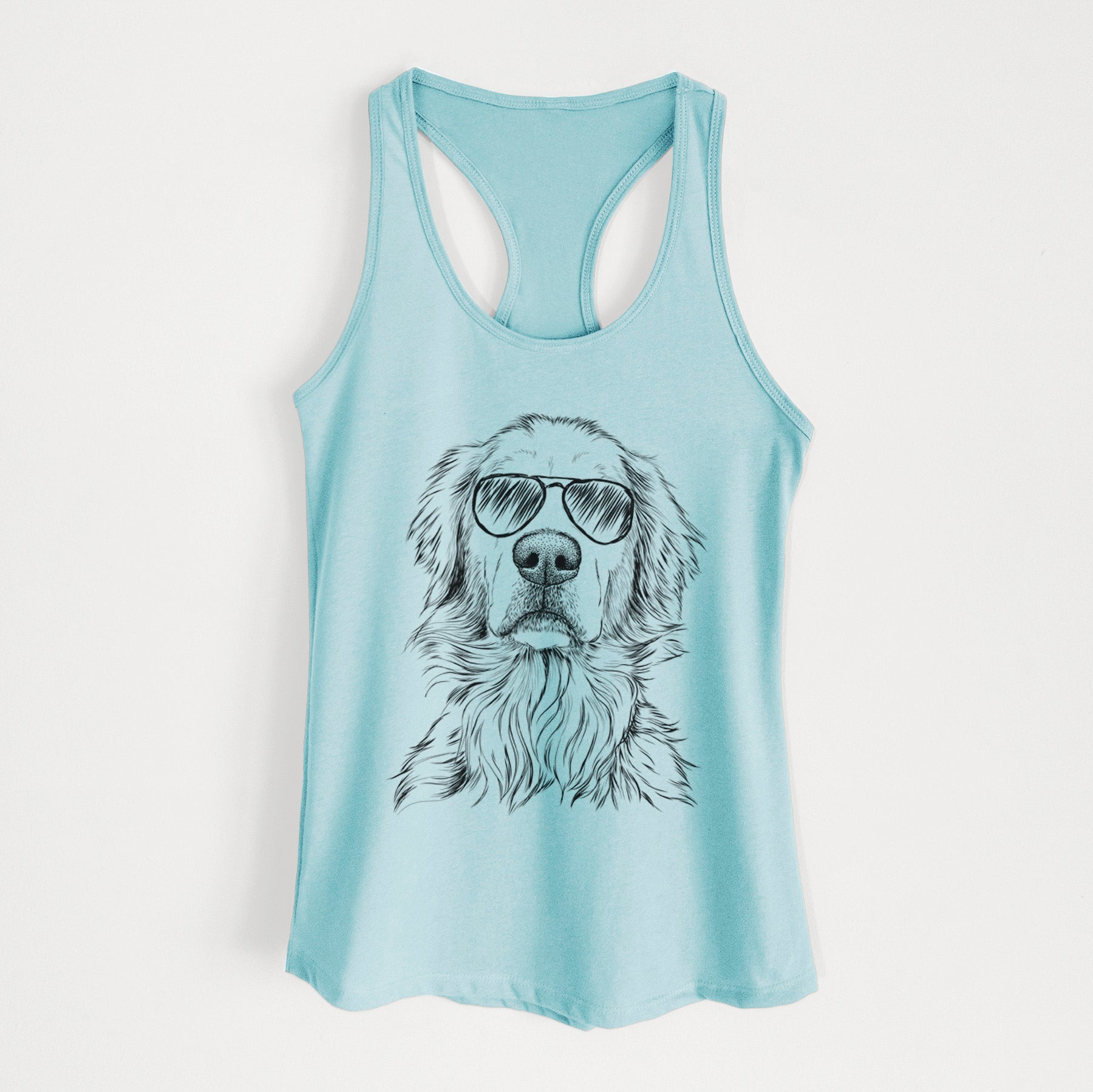 Jake aroni the Golden Retriever - Women's Racerback Tanktop