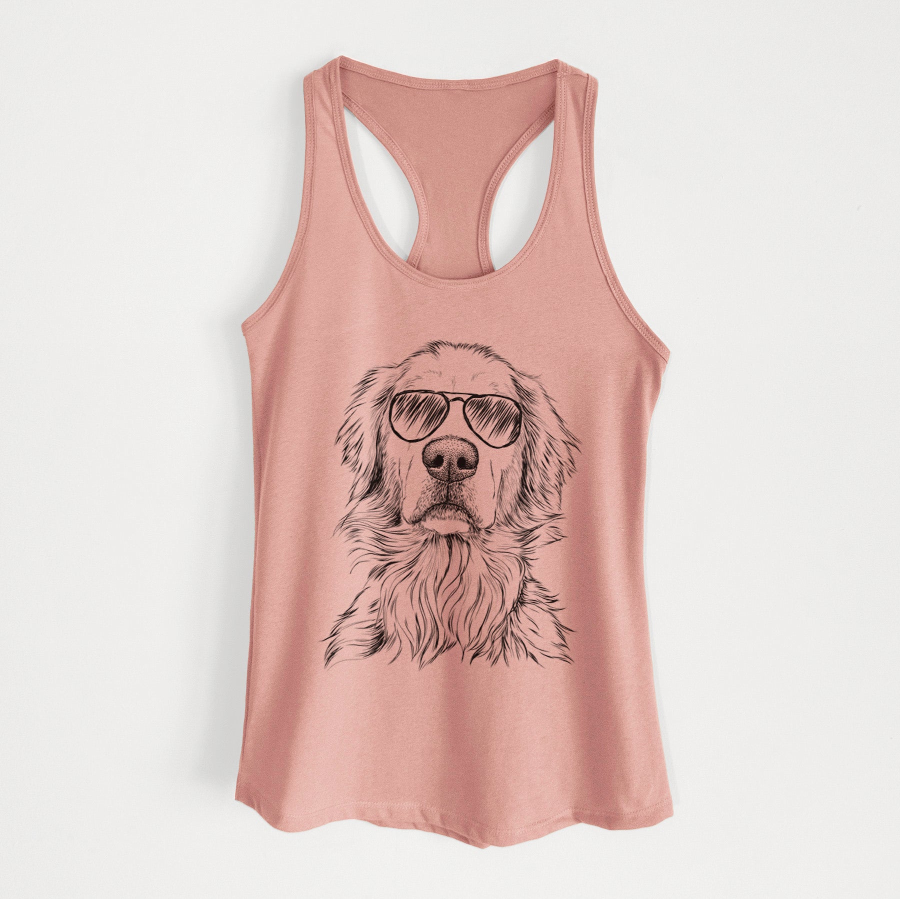 Jake aroni the Golden Retriever - Women's Racerback Tanktop