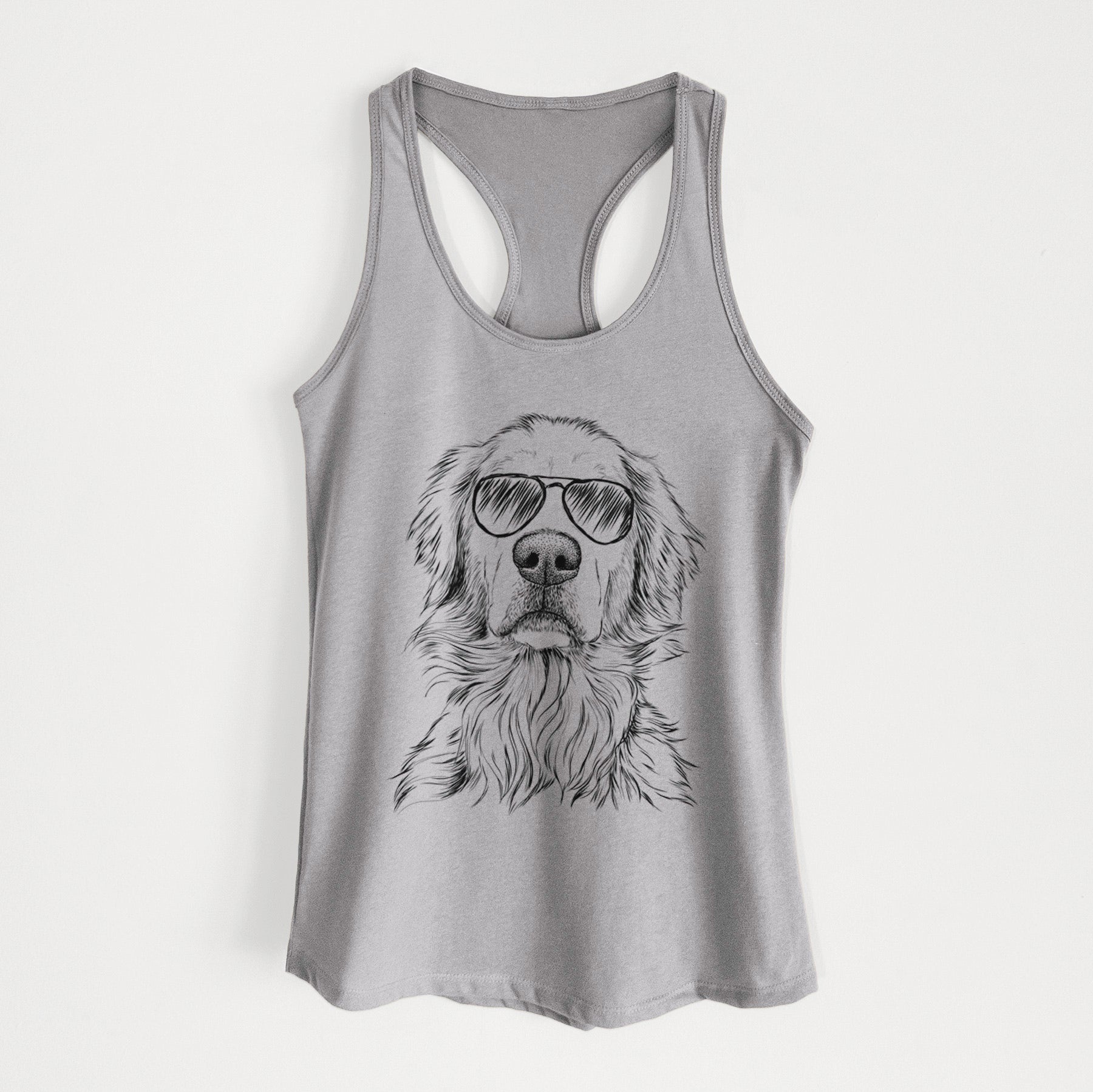 Jake aroni the Golden Retriever - Women's Racerback Tanktop