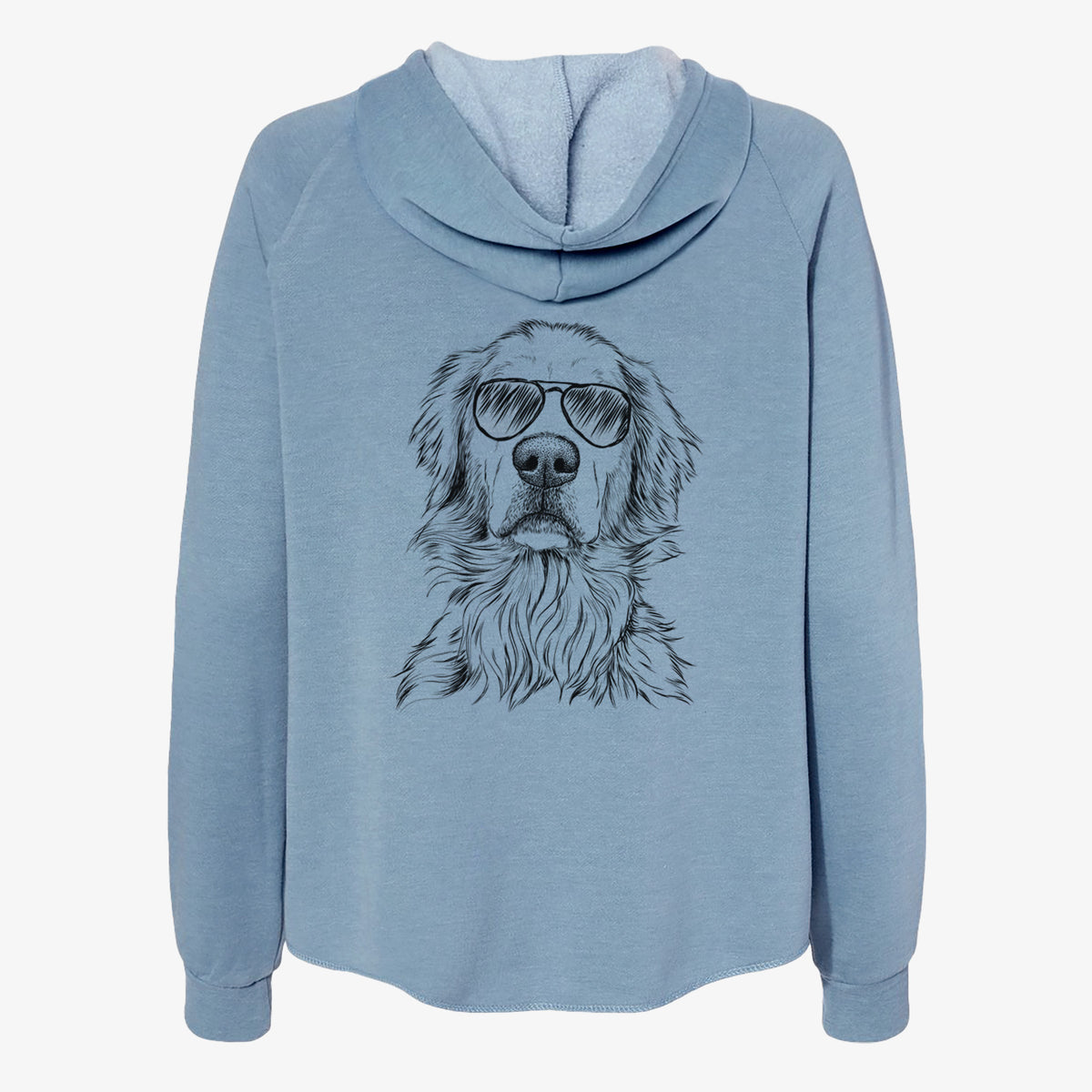 Jake aroni the Golden Retriever - Women's Cali Wave Zip-Up Sweatshirt