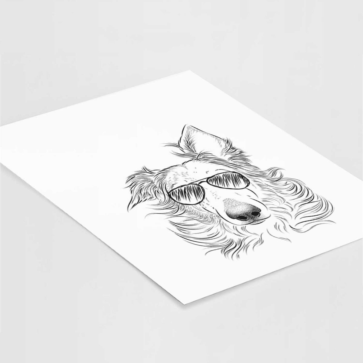 Jasha the Borzoi Art Print