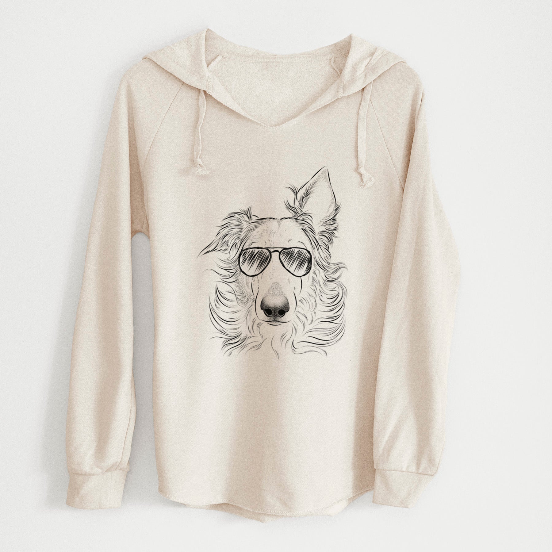 Aviator Jasha the Borzoi - Cali Wave Hooded Sweatshirt