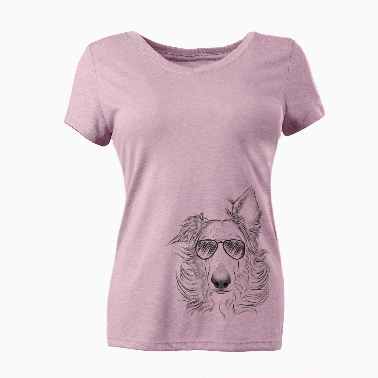 Aviator Jasha the Borzoi - Women's V-neck Shirt