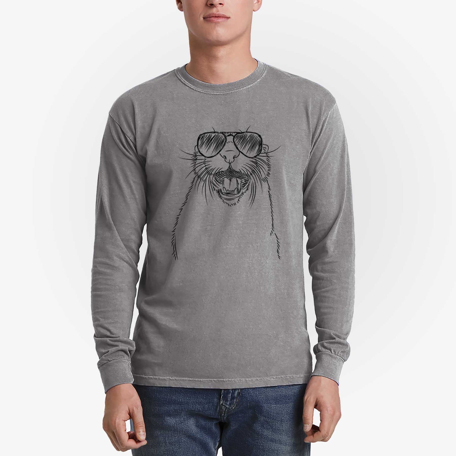 Aviators Jasper the River Otter - Heavyweight 100% Cotton Long Sleeve