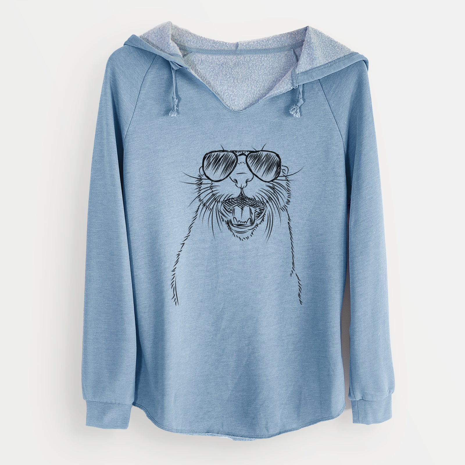 Aviator Jasper the River Otter - Cali Wave Hooded Sweatshirt