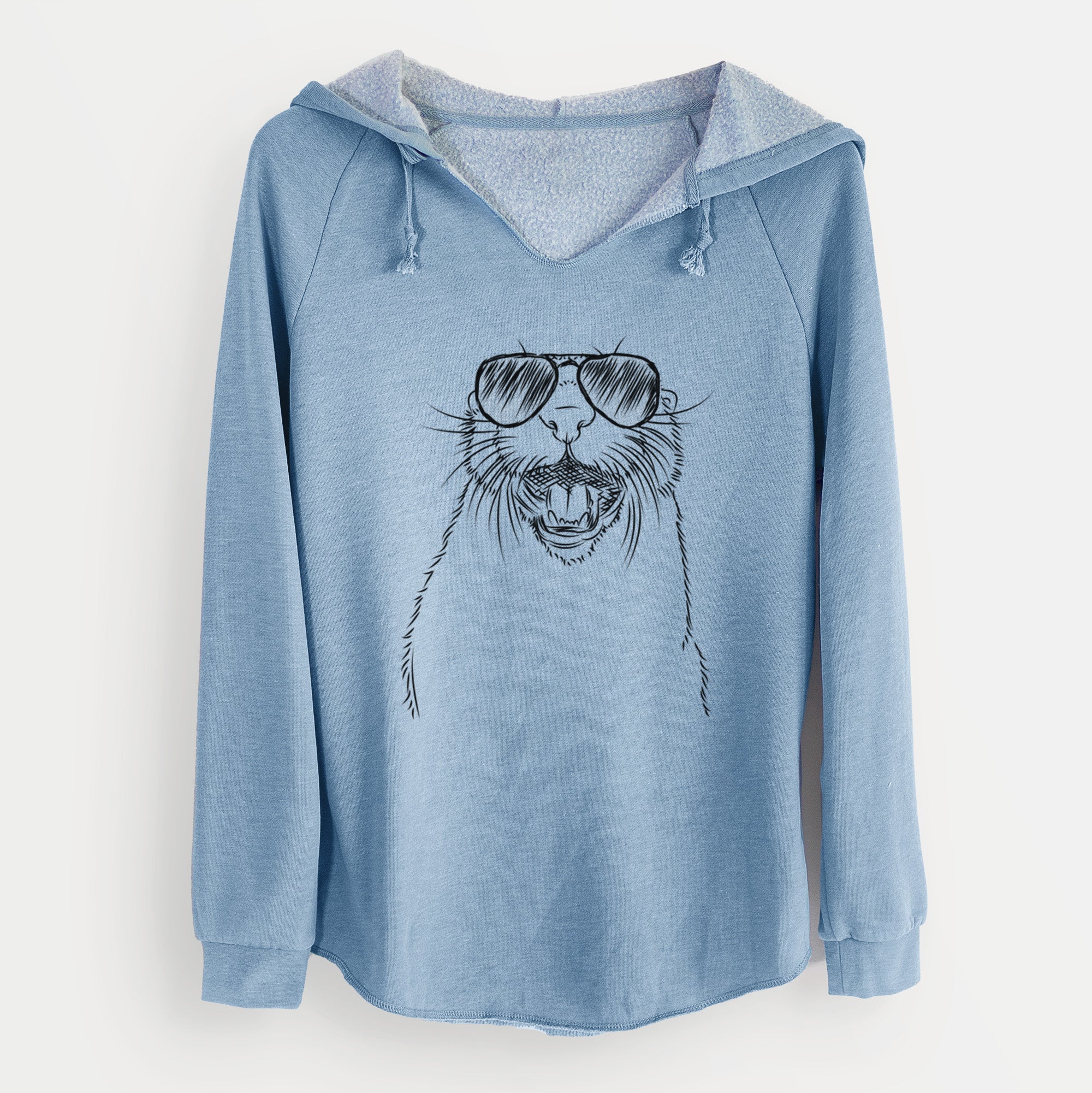 Aviator Jasper the River Otter - Cali Wave Hooded Sweatshirt