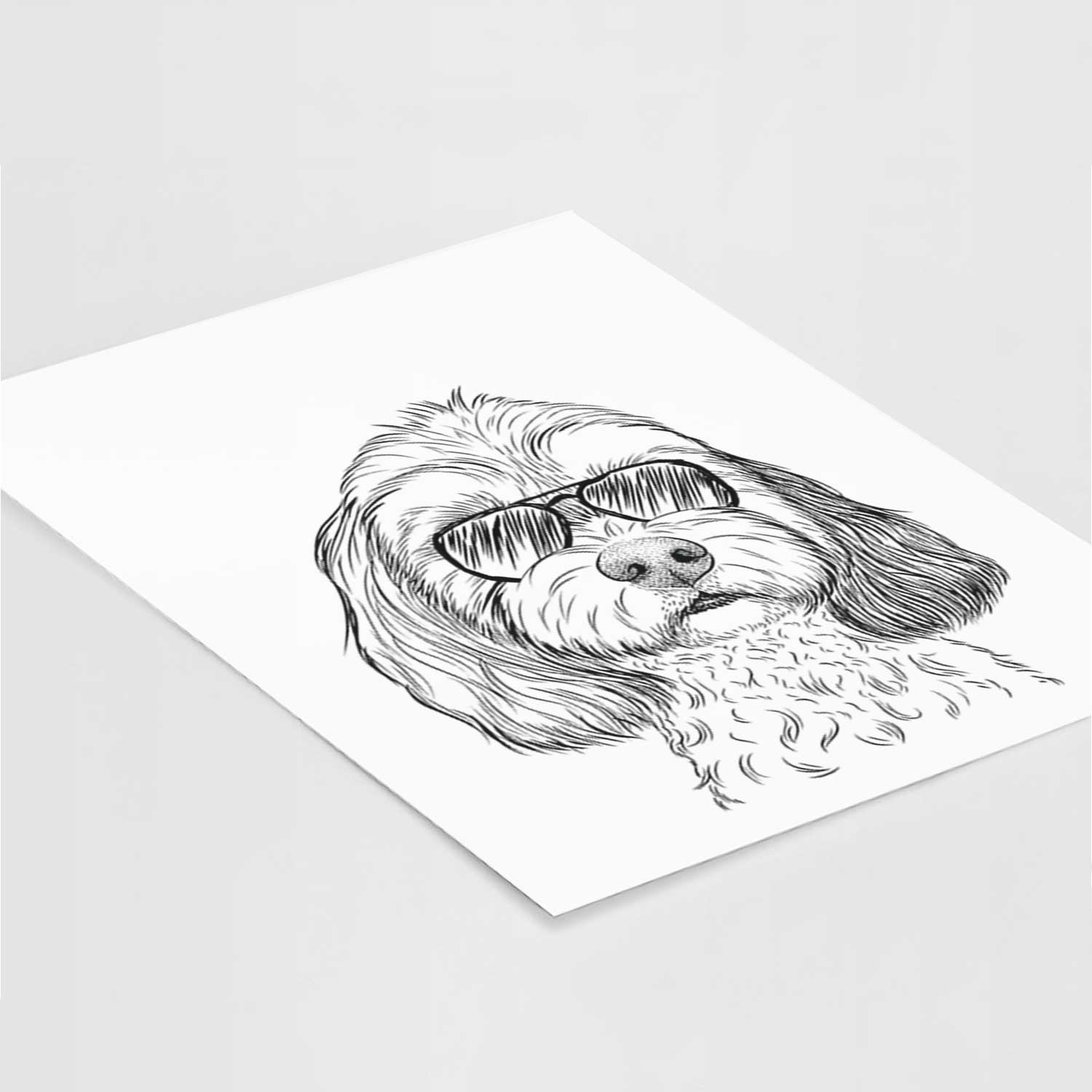 Jasper Diggins the Cavapoo Art Print