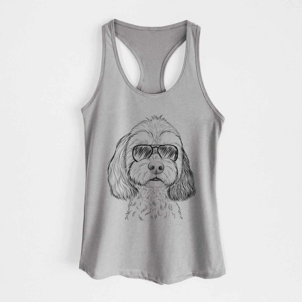 Jasper Diggins the Cavapoo - Women's Racerback Tanktop