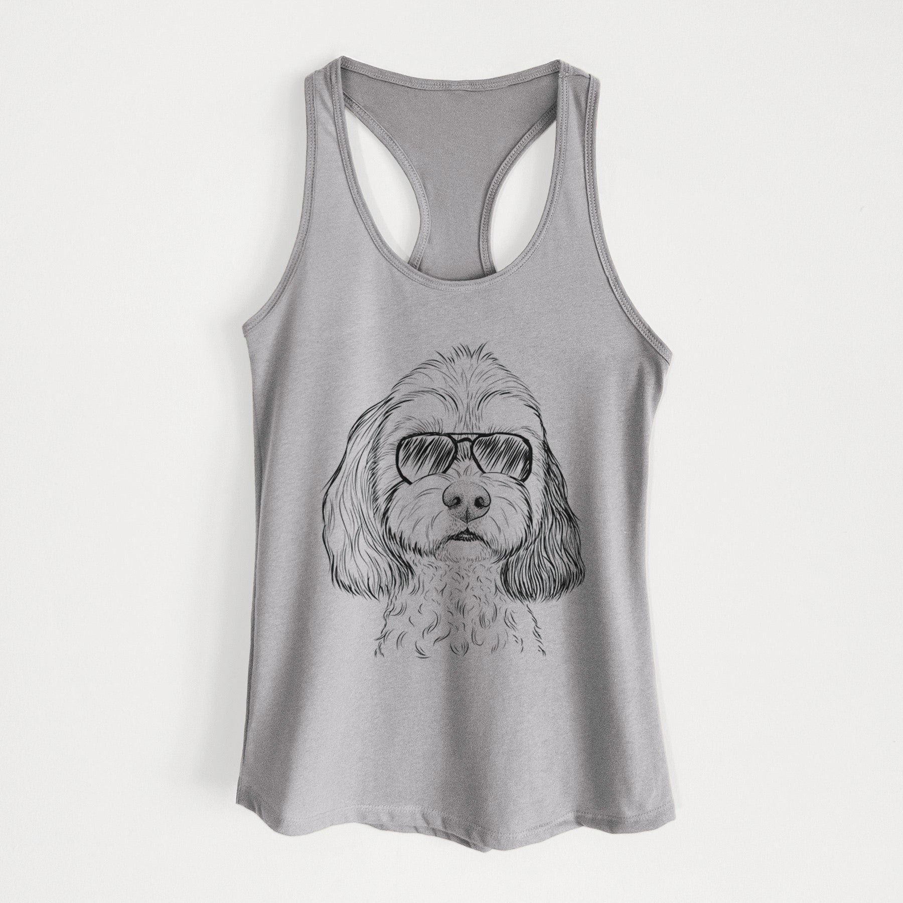 Jasper Diggins the Cavapoo - Women's Racerback Tanktop