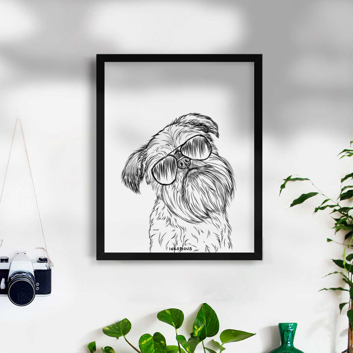 Jasper the Brussels Griffon Art Print
