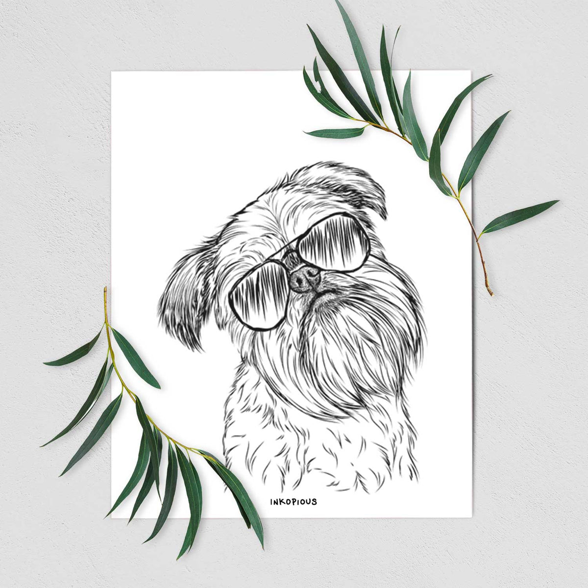 Jasper the Brussels Griffon Art Print