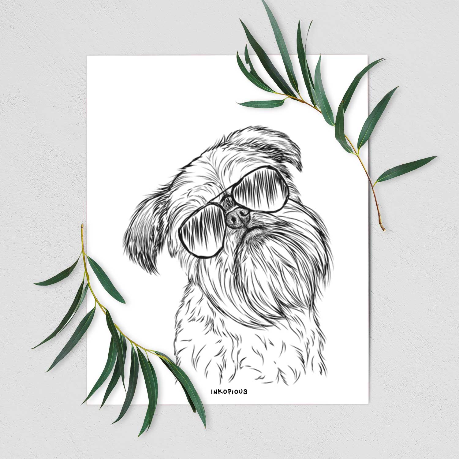 Jasper the Brussels Griffon Art Print