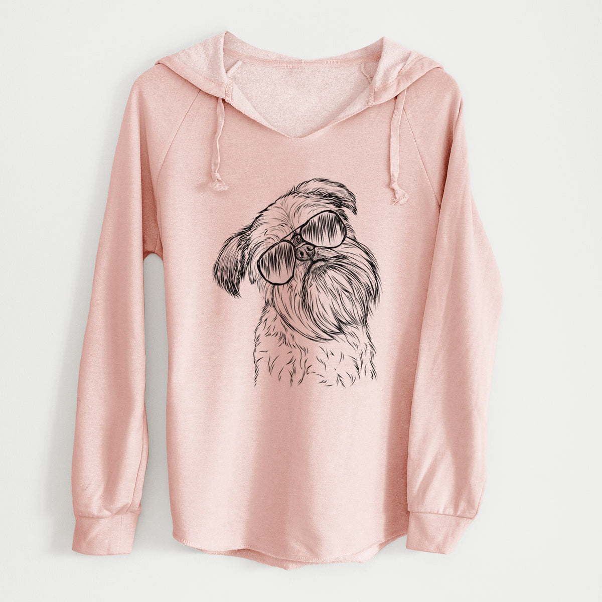 Aviator Jasper Joe the Brussels Griffon - Cali Wave Hooded Sweatshirt