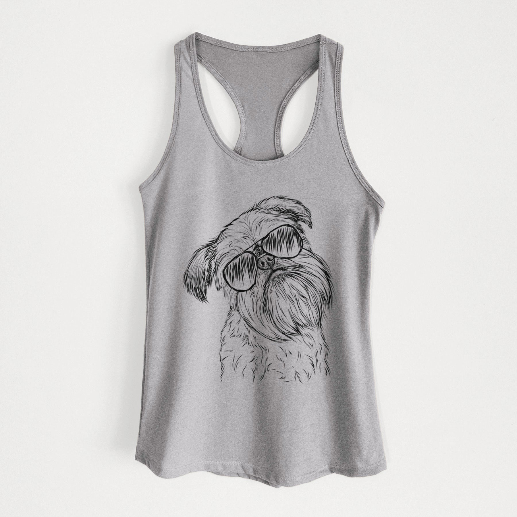 Jasper Joe the Brussels Griffon - Women's Racerback Tanktop