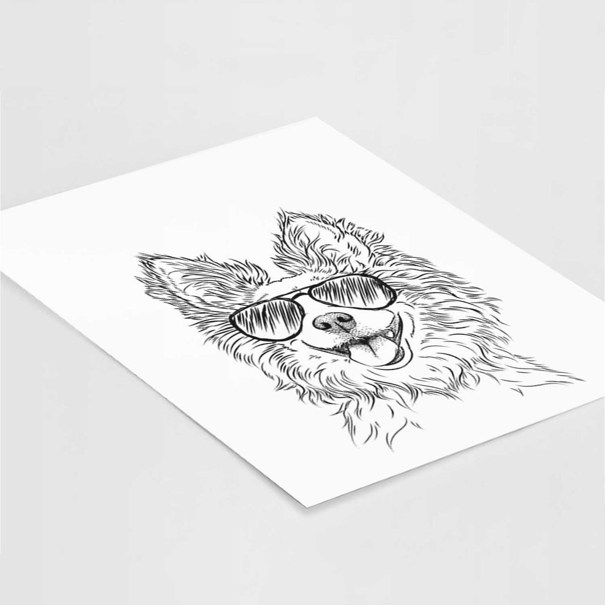 Jasper the Pomchi Art Print