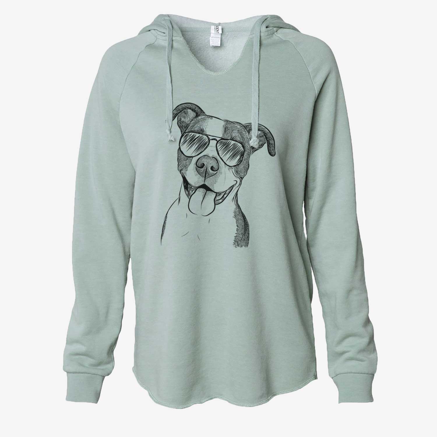 Jax the American Pitbull Terrier Mix - Cali Wave Hooded Sweatshirt