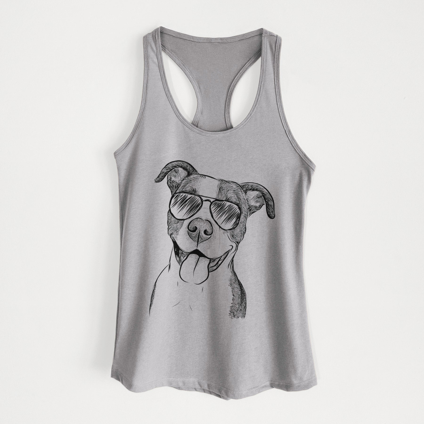 Jax the American Pitbull Terrier Mix - Women's Racerback Tanktop