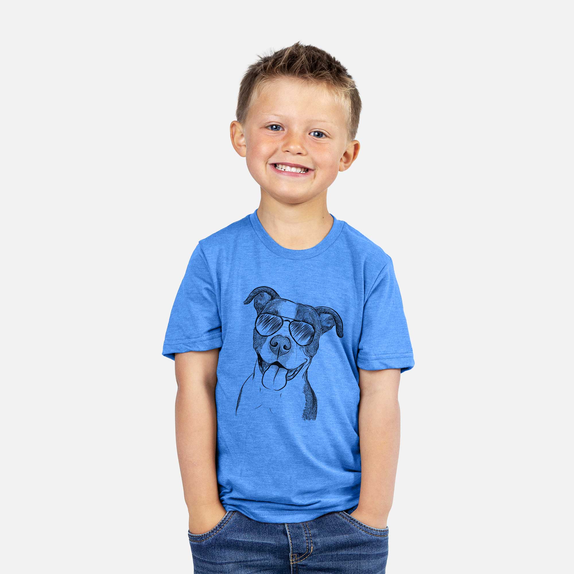 Aviator Jax the American Pitbull Terrier Mix - Kids/Youth/Toddler Shirt