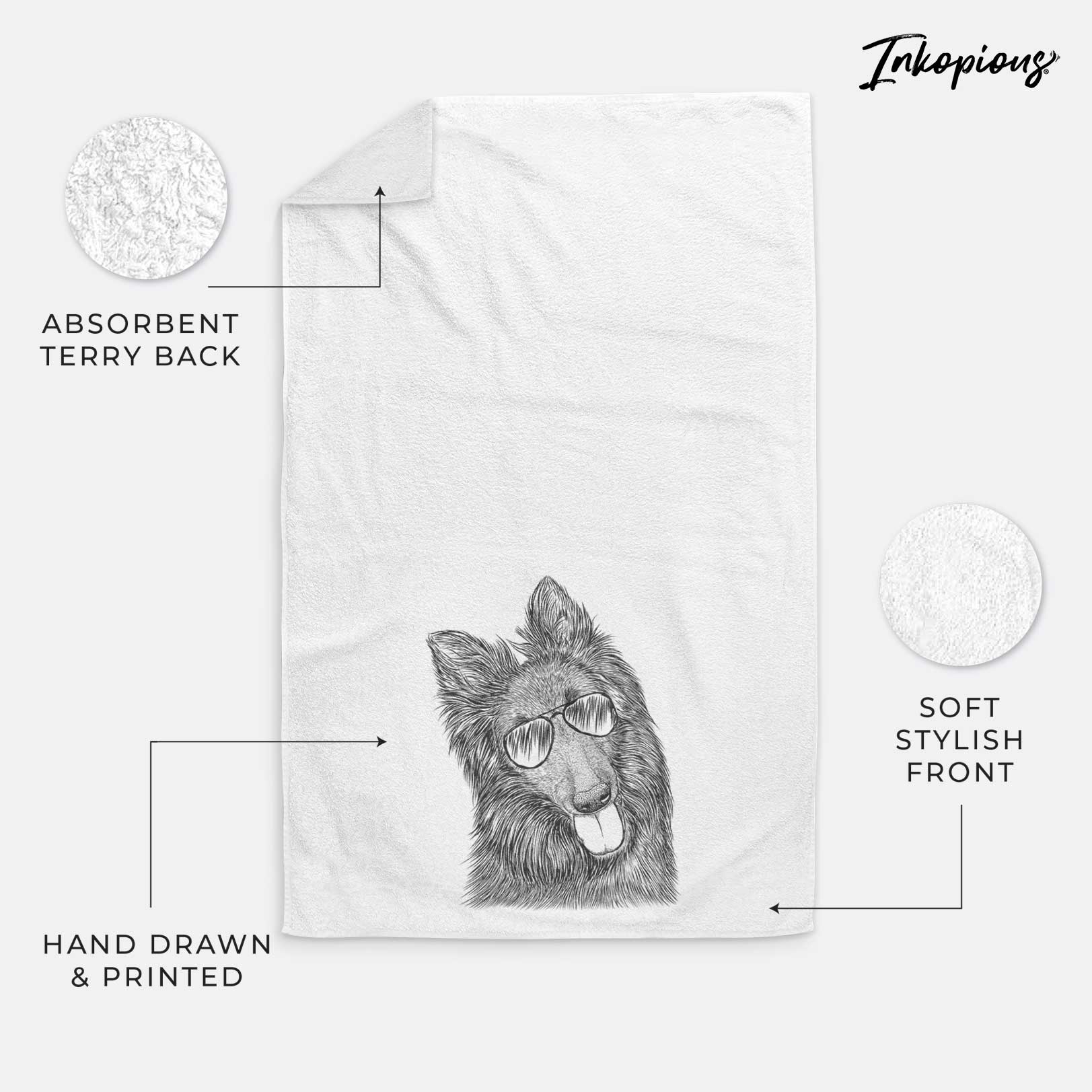 Jaxx the Belgian Tervuren Decorative Hand Towel