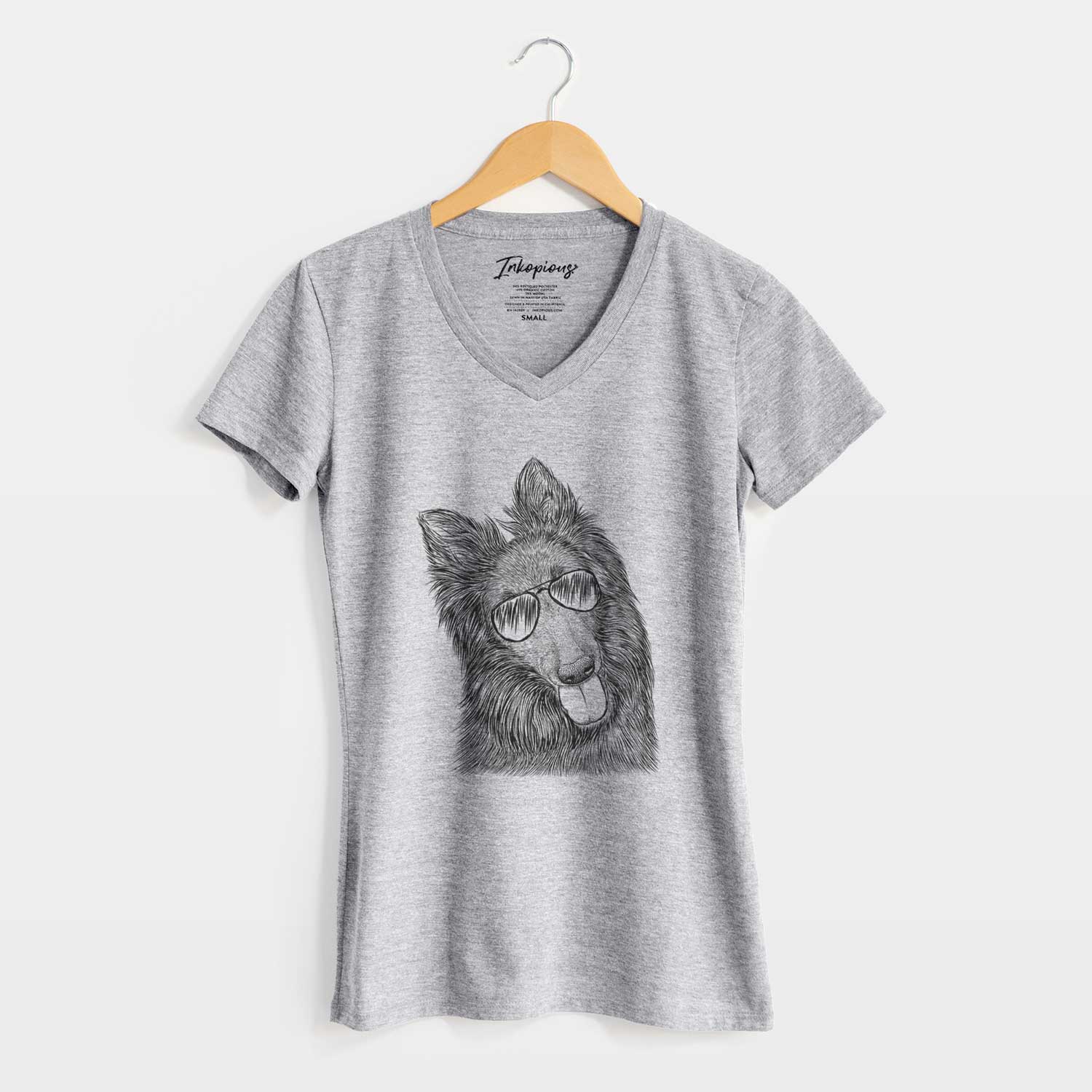 Aviator Jaxx the Belgian Tervuren - Women's V-neck Shirt