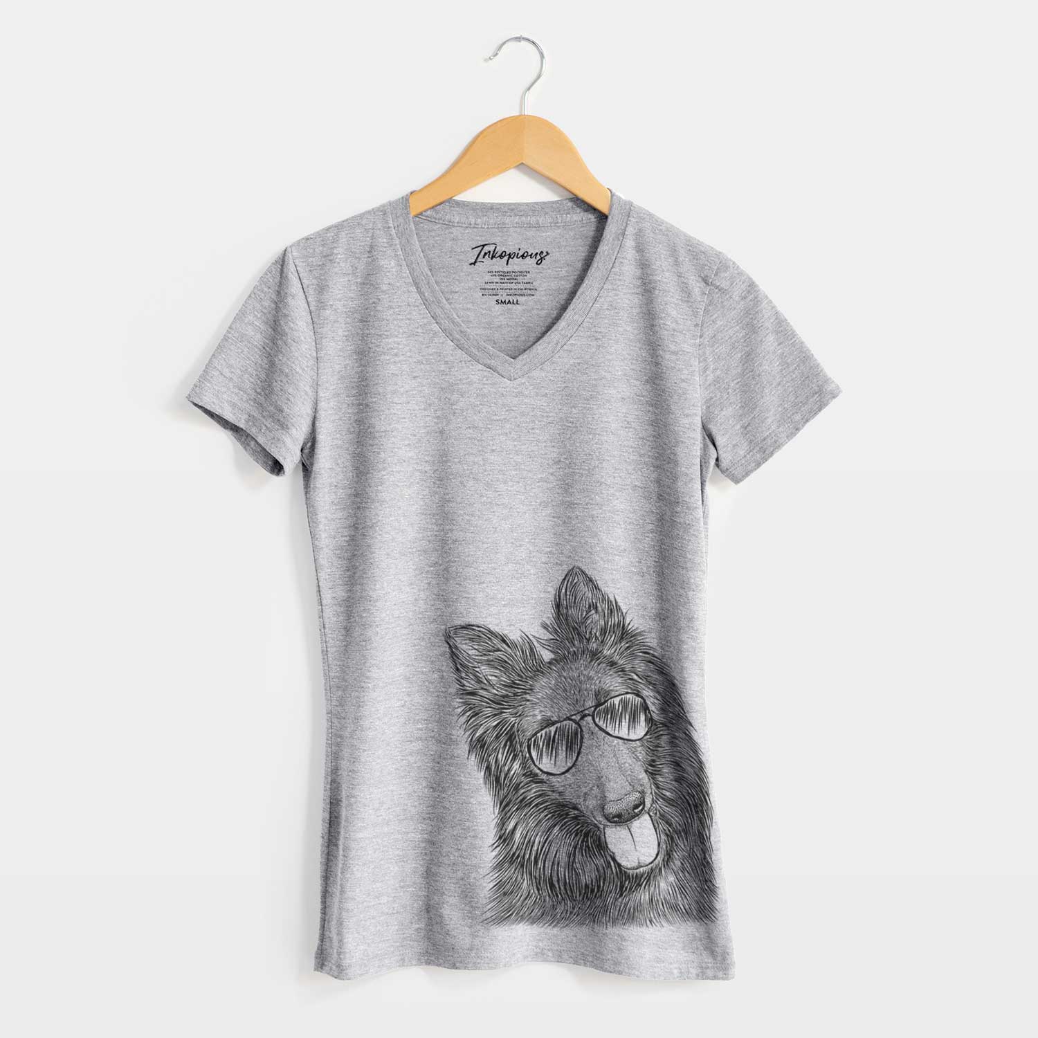 Aviator Jaxx the Belgian Tervuren - Women's V-neck Shirt