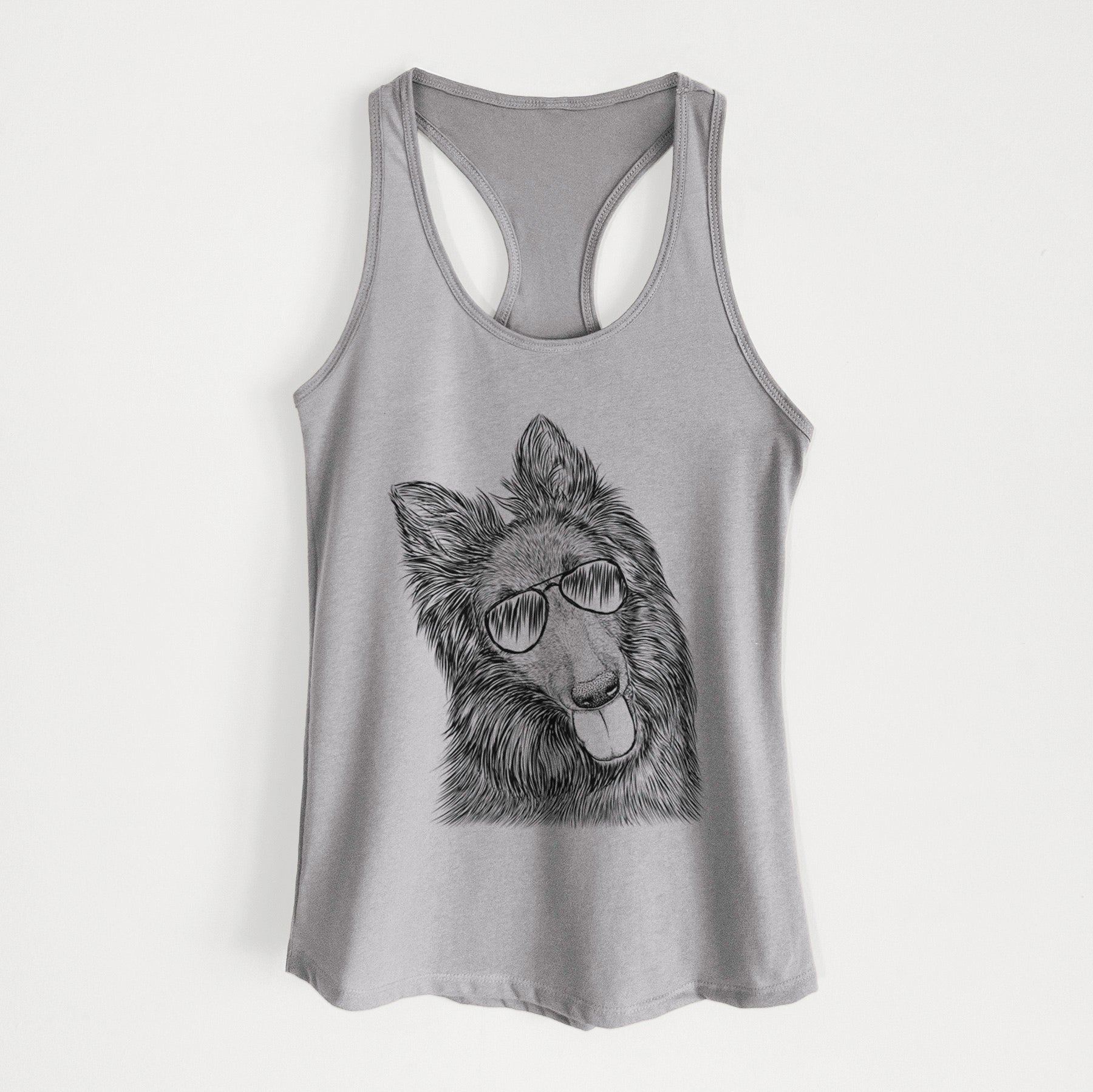 Jaxx the Belgian Tervuren - Women's Racerback Tanktop