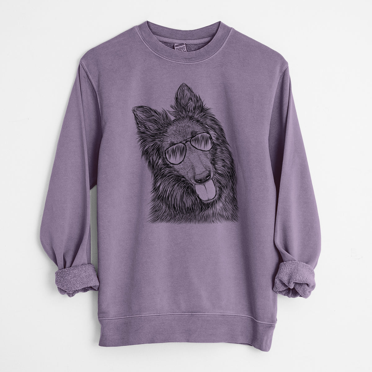 Aviator Jaxx the Belgian Tervuren - Unisex Pigment Dyed Crew Sweatshirt