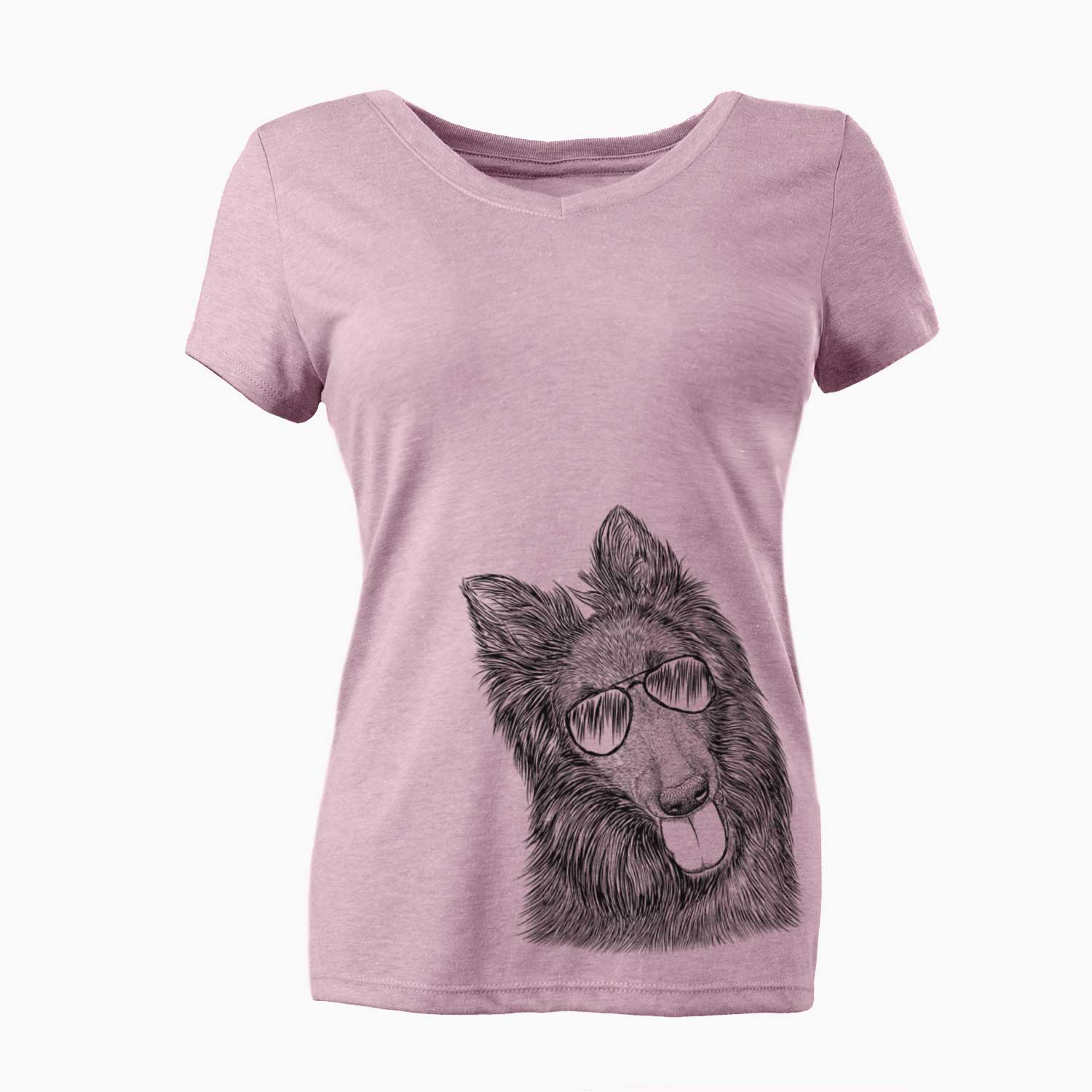 Aviator Jaxx the Belgian Tervuren - Women's V-neck Shirt