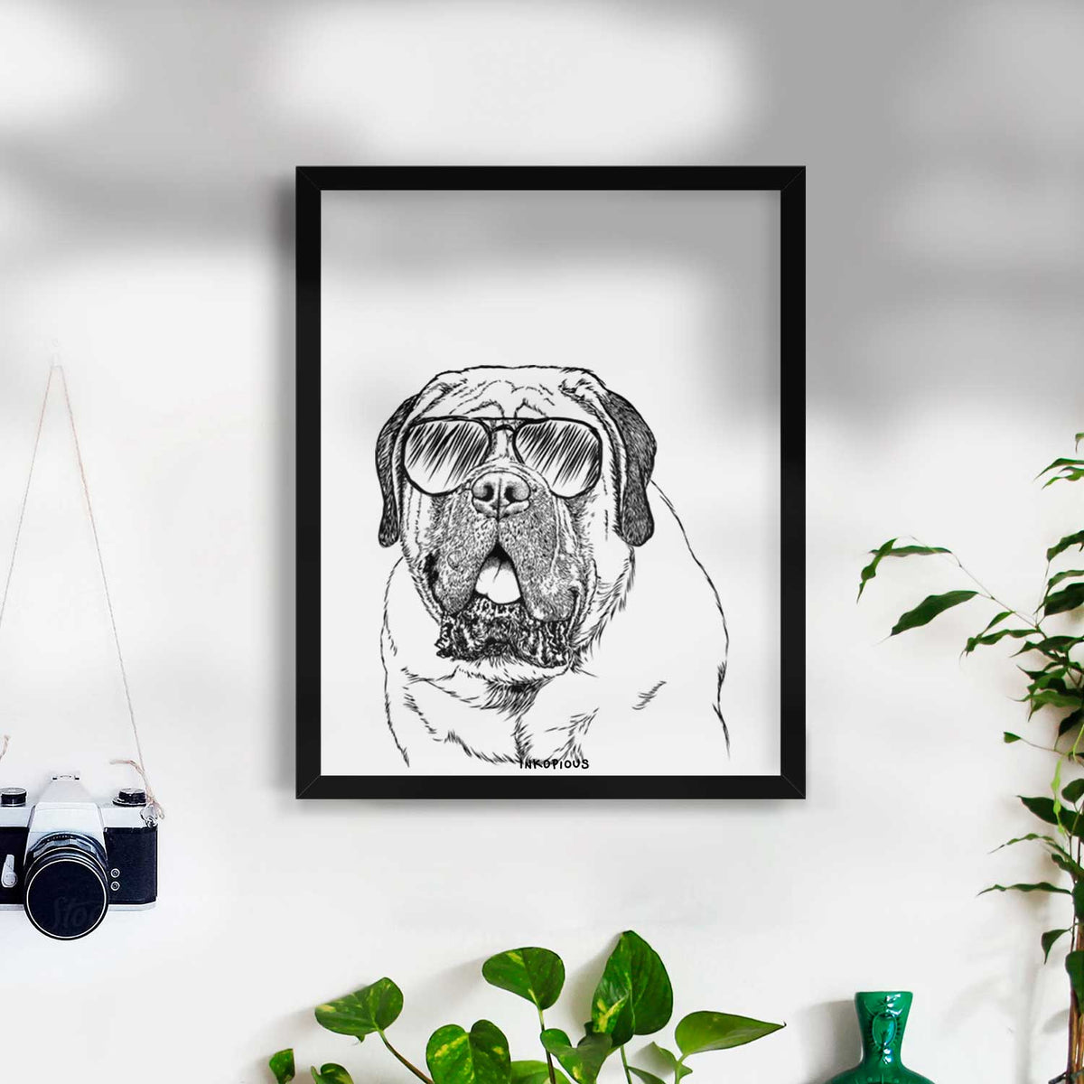 Jed the English Mastiff Art Print
