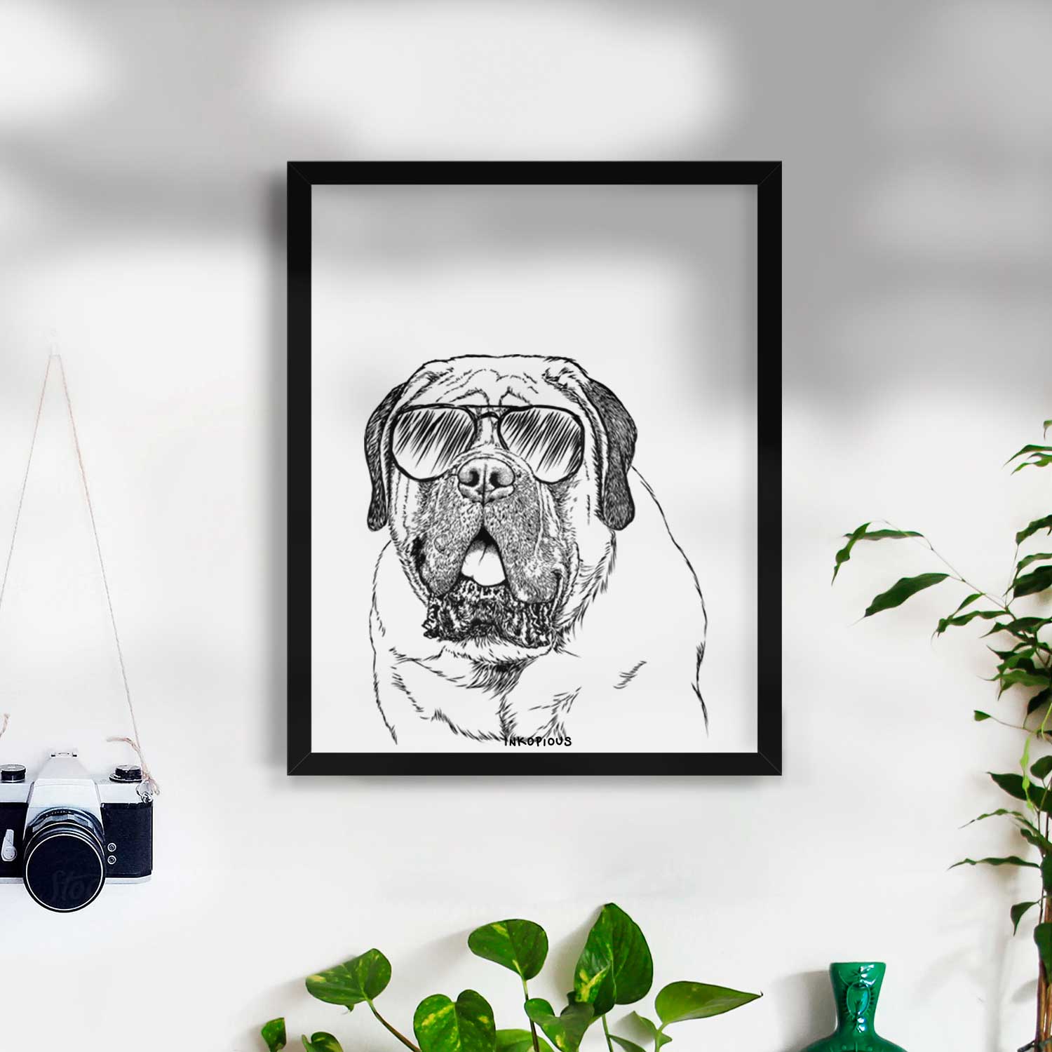 Jed the English Mastiff Art Print