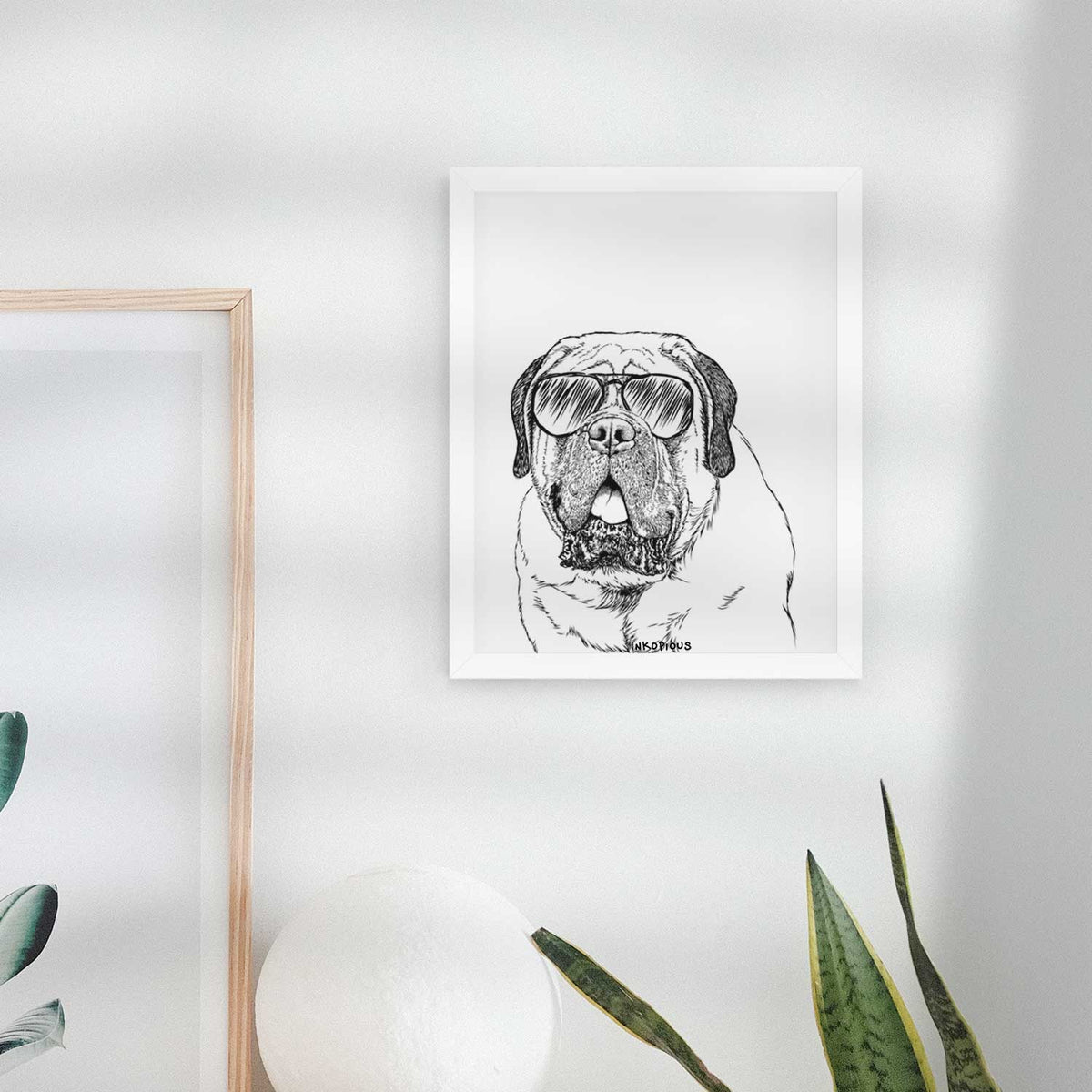 Jed the English Mastiff Art Print