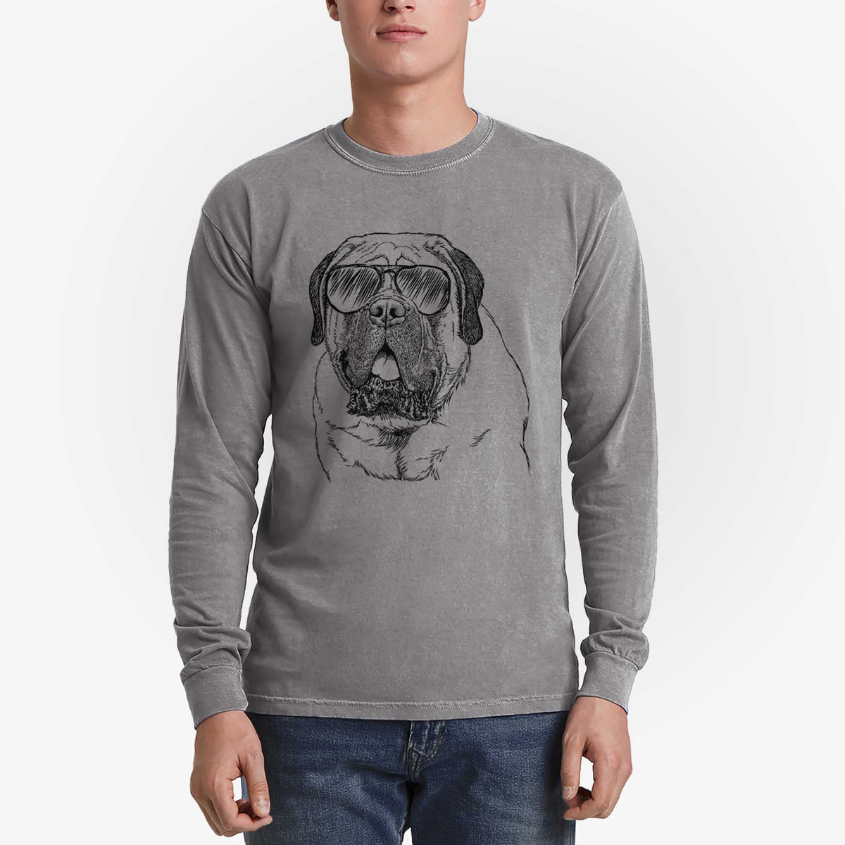 Aviators Jed the English Mastiff - Heavyweight 100% Cotton Long Sleeve
