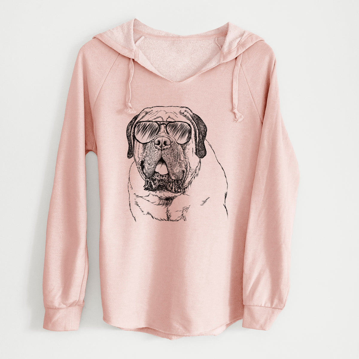 Aviator Jed the English Mastiff - Cali Wave Hooded Sweatshirt
