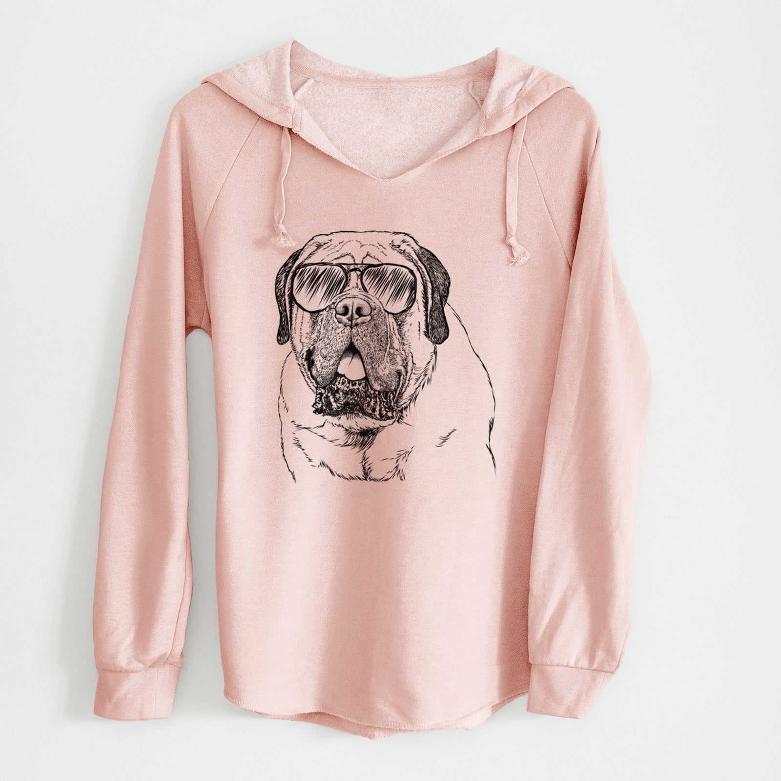 Aviator Jed the English Mastiff - Cali Wave Hooded Sweatshirt