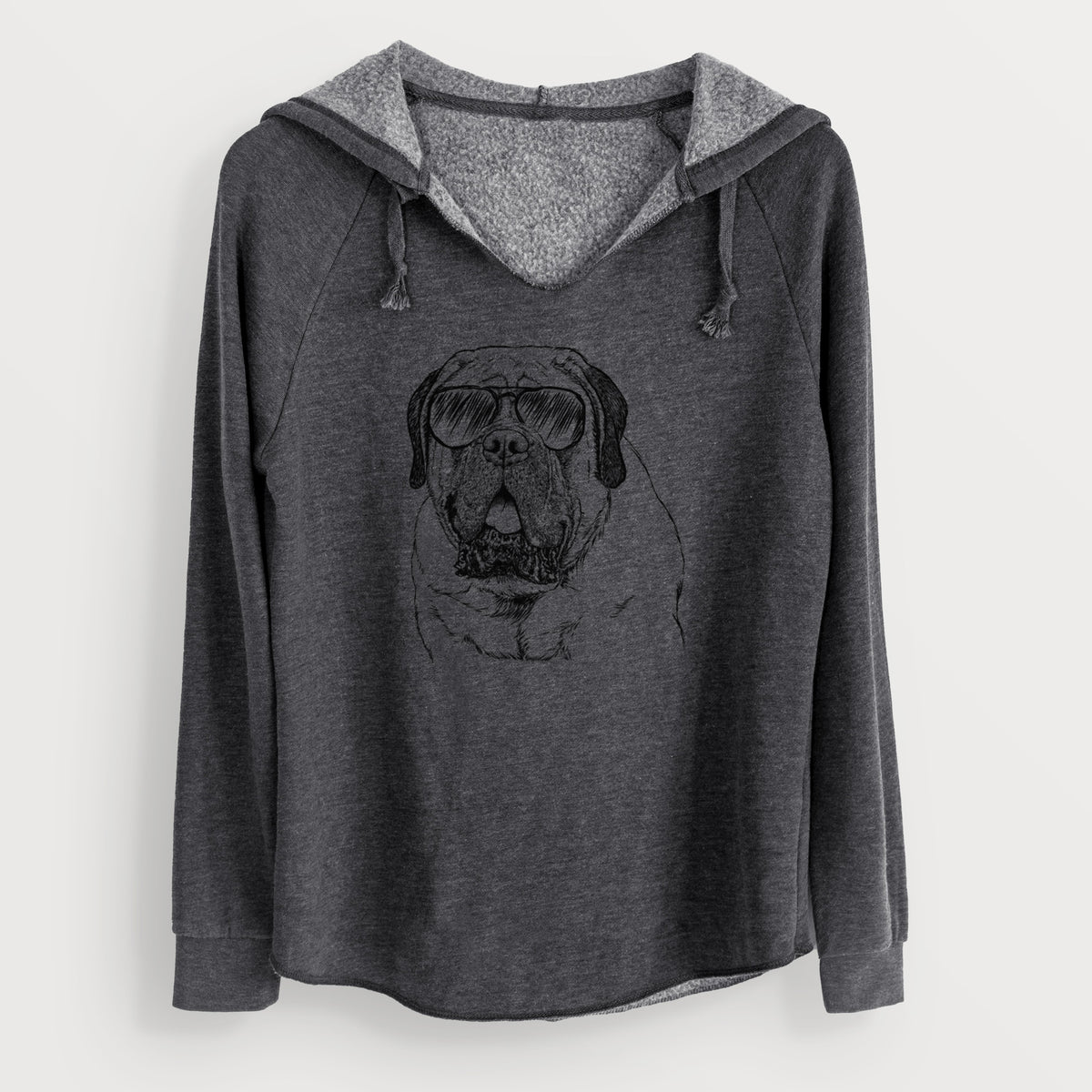Aviator Jed the English Mastiff - Cali Wave Hooded Sweatshirt