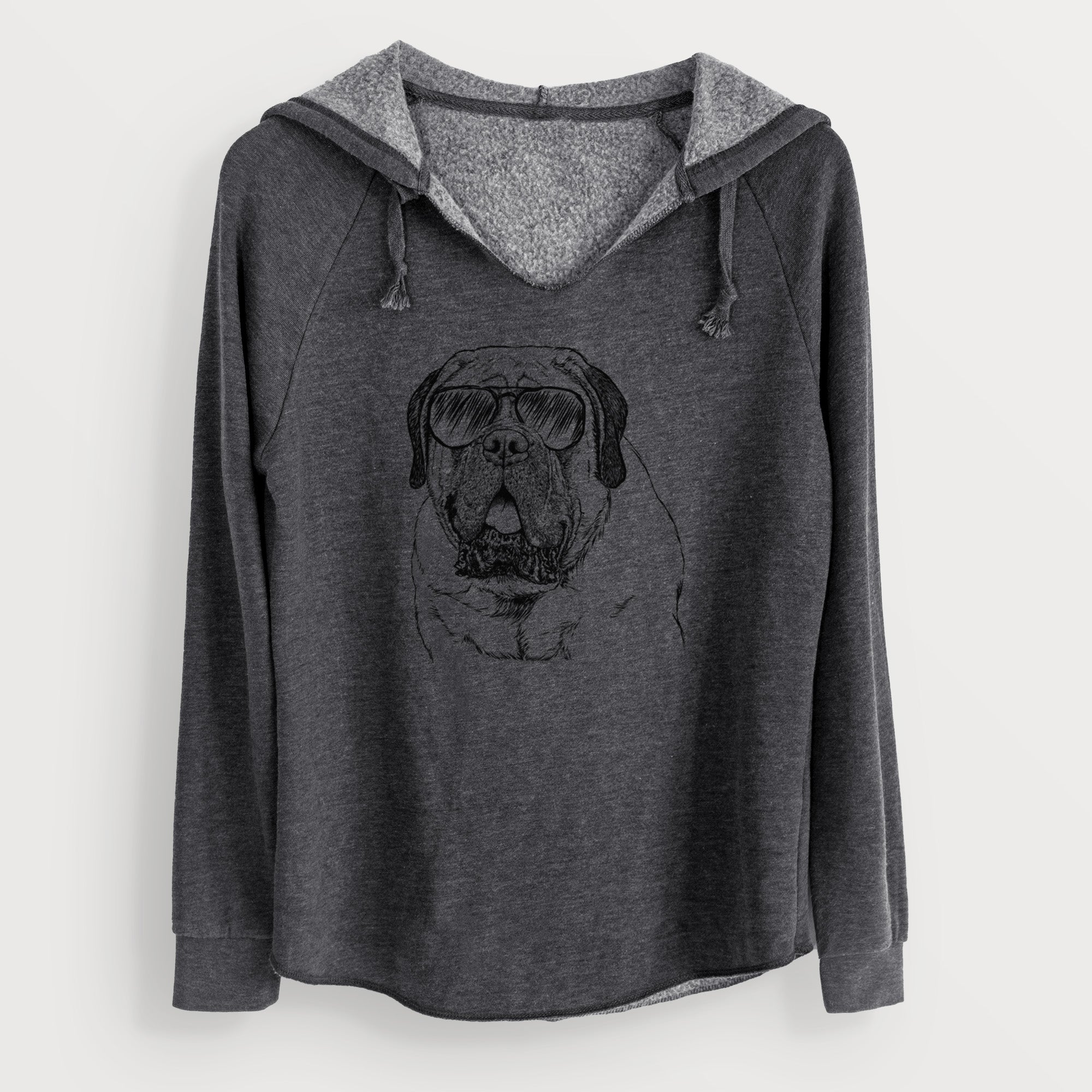 Aviator Jed the English Mastiff - Cali Wave Hooded Sweatshirt
