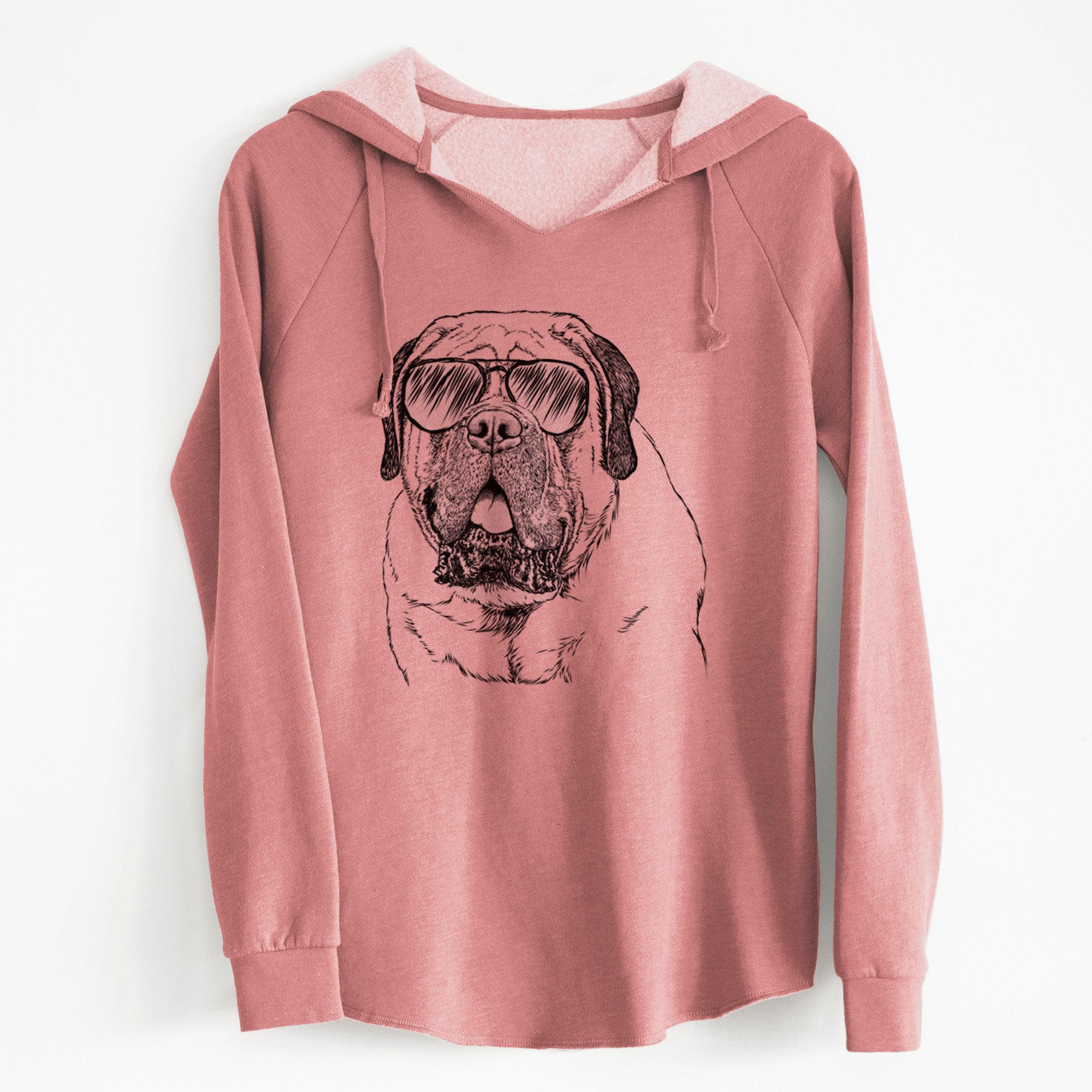 Aviator Jed the English Mastiff - Cali Wave Hooded Sweatshirt