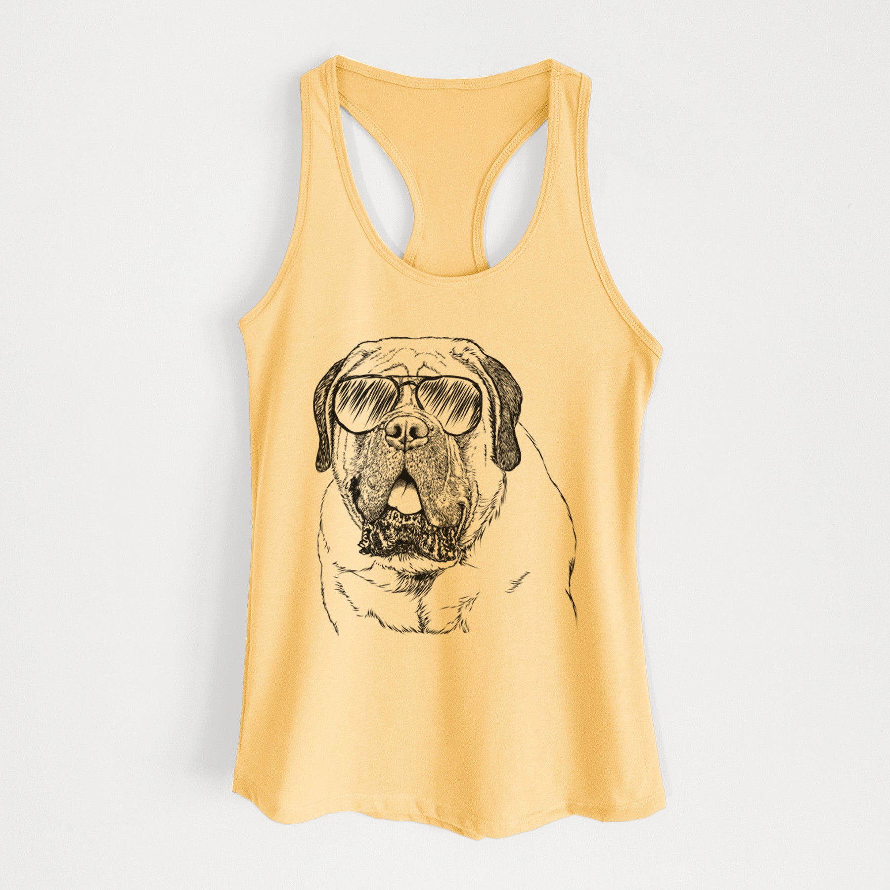 Jed the English Mastiff - Women's Racerback Tanktop